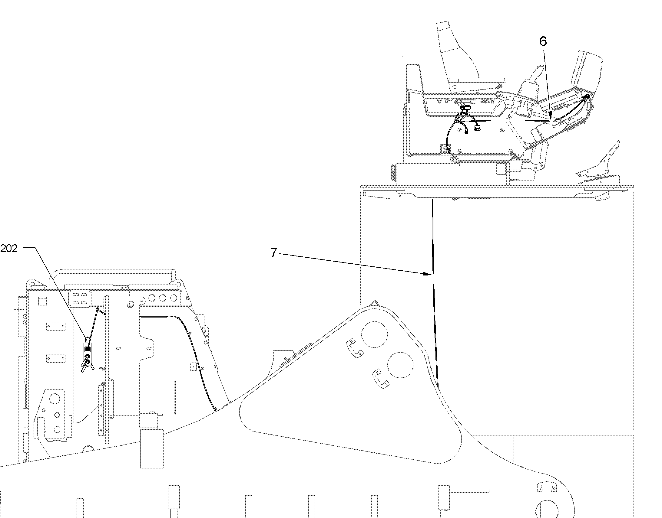 WIRE HARNESS X1199_Y202 11468307 LIEBHERR
