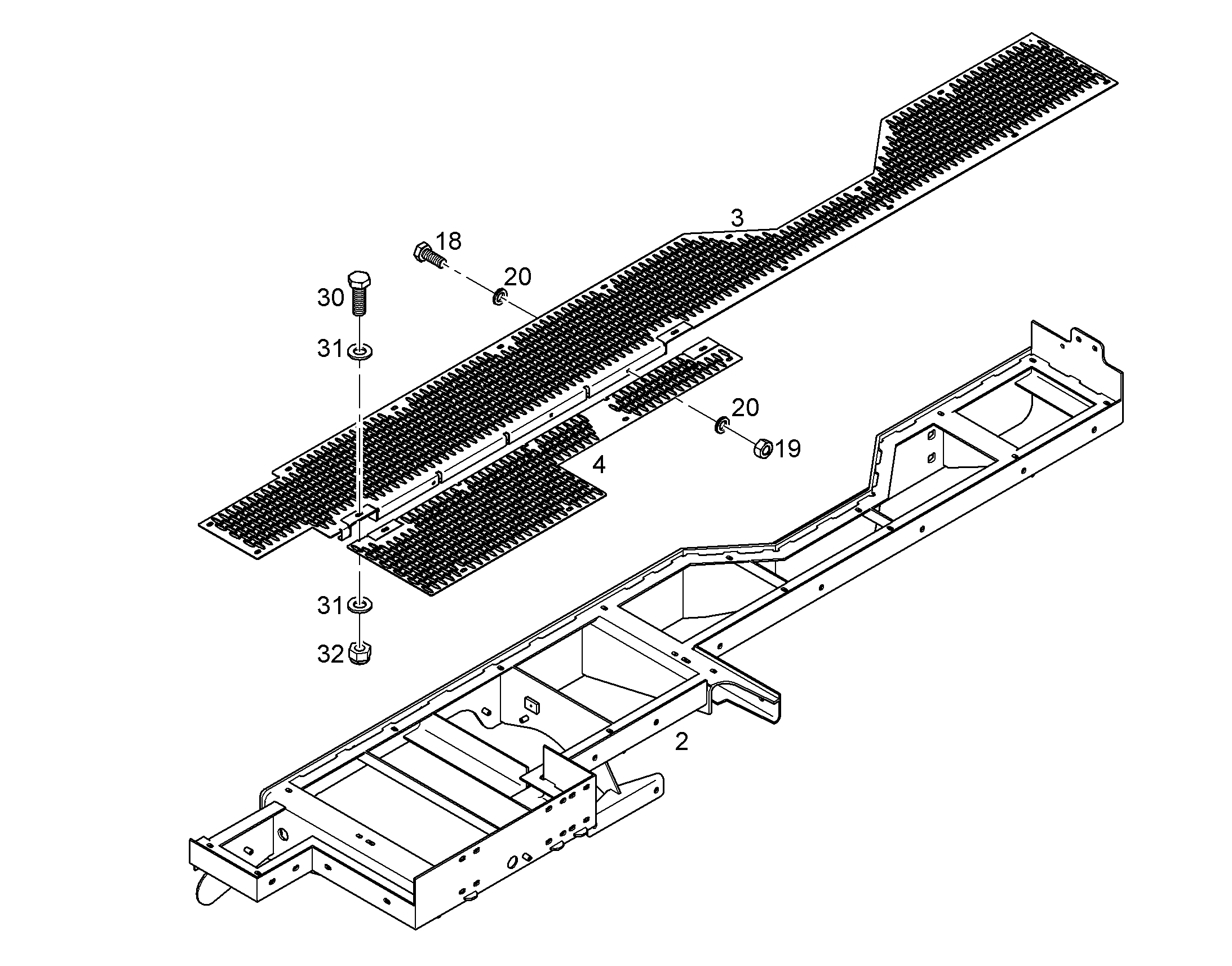 РЕШЕТКА КОЛОСНИКОВАЯ 11473971 LIEBHERR