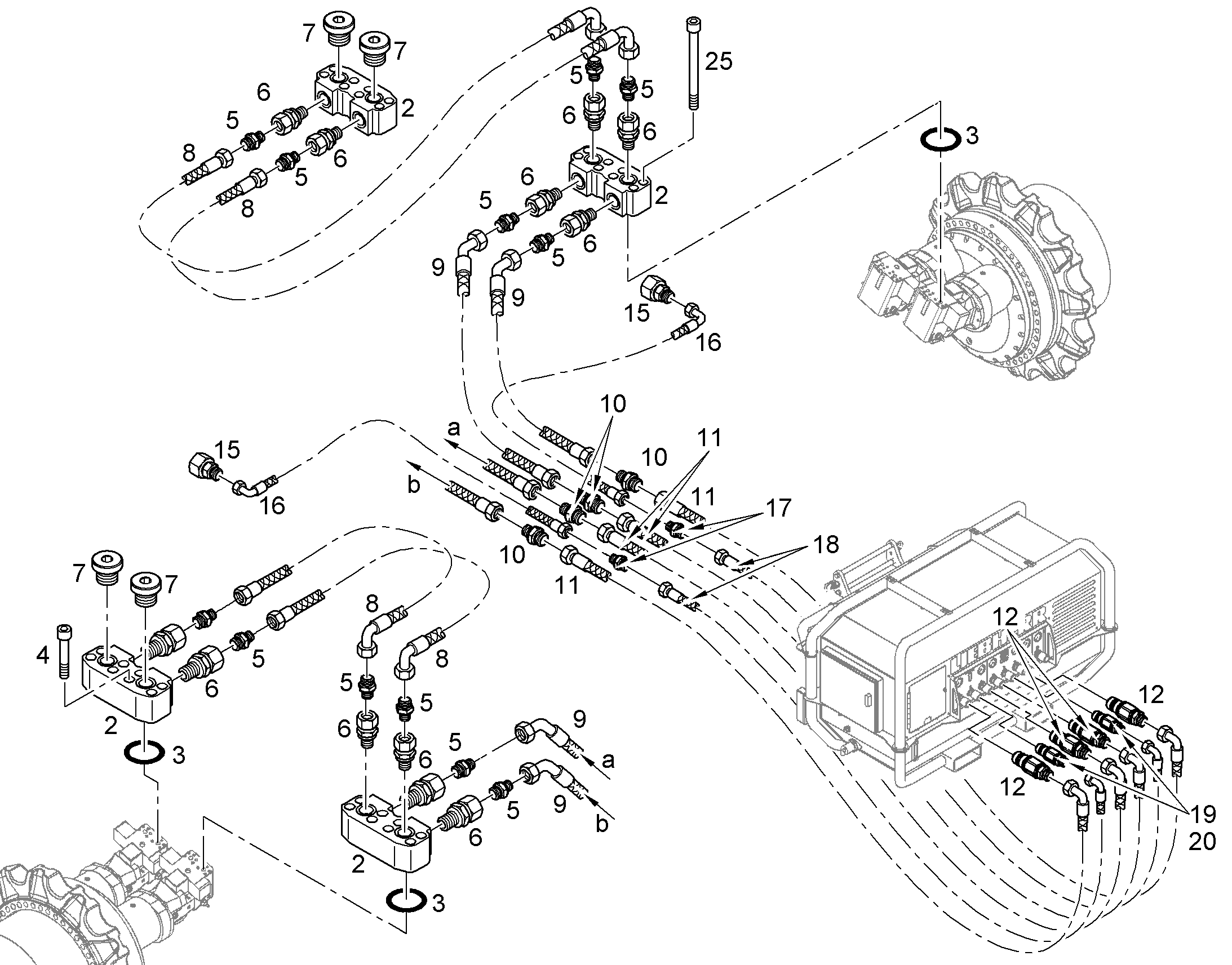 ШЛАНГ 20X4550 11340441 LIEBHERR