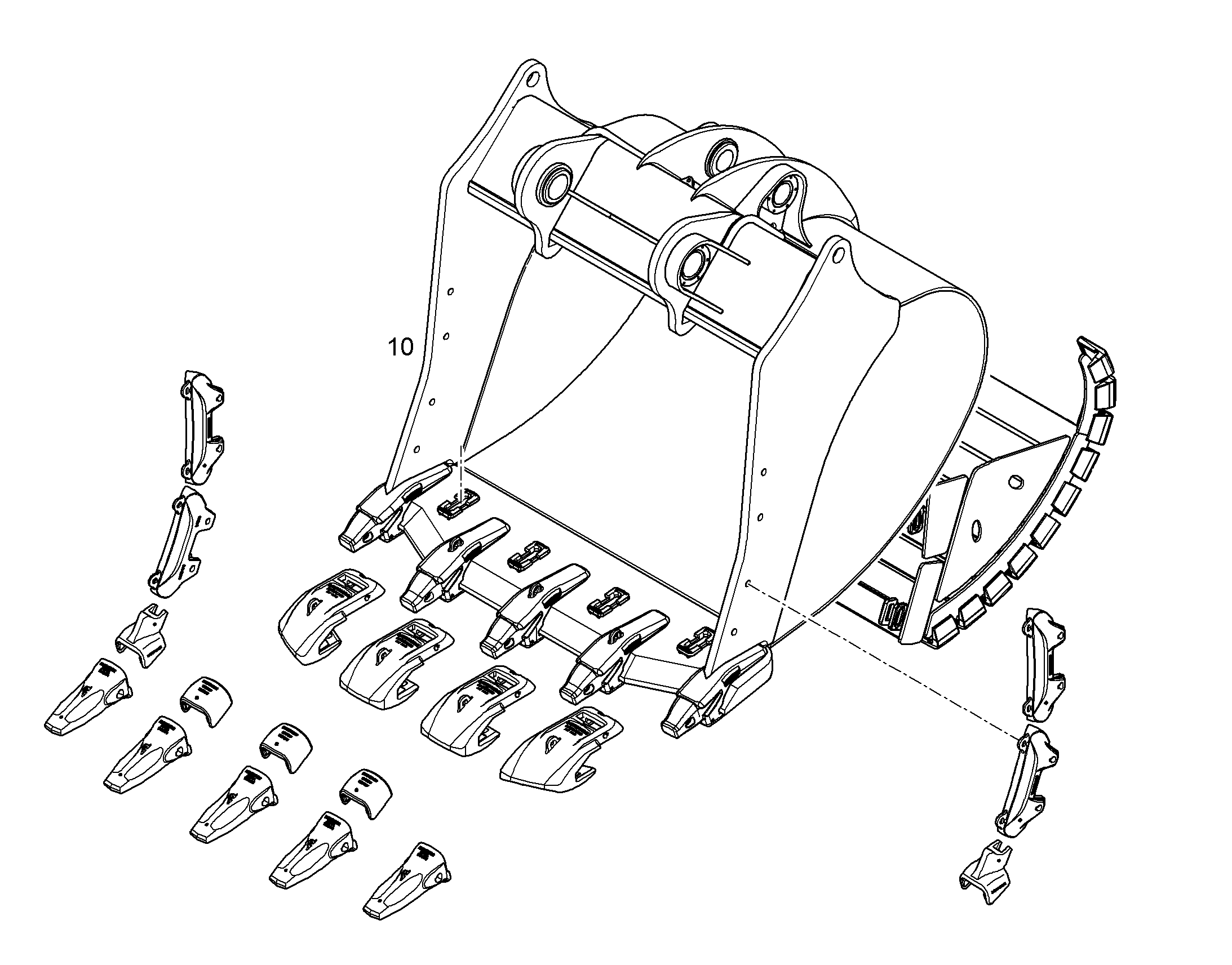 ЛОПАТА ОБРАТНАЯ HDV 11468051 LIEBHERR