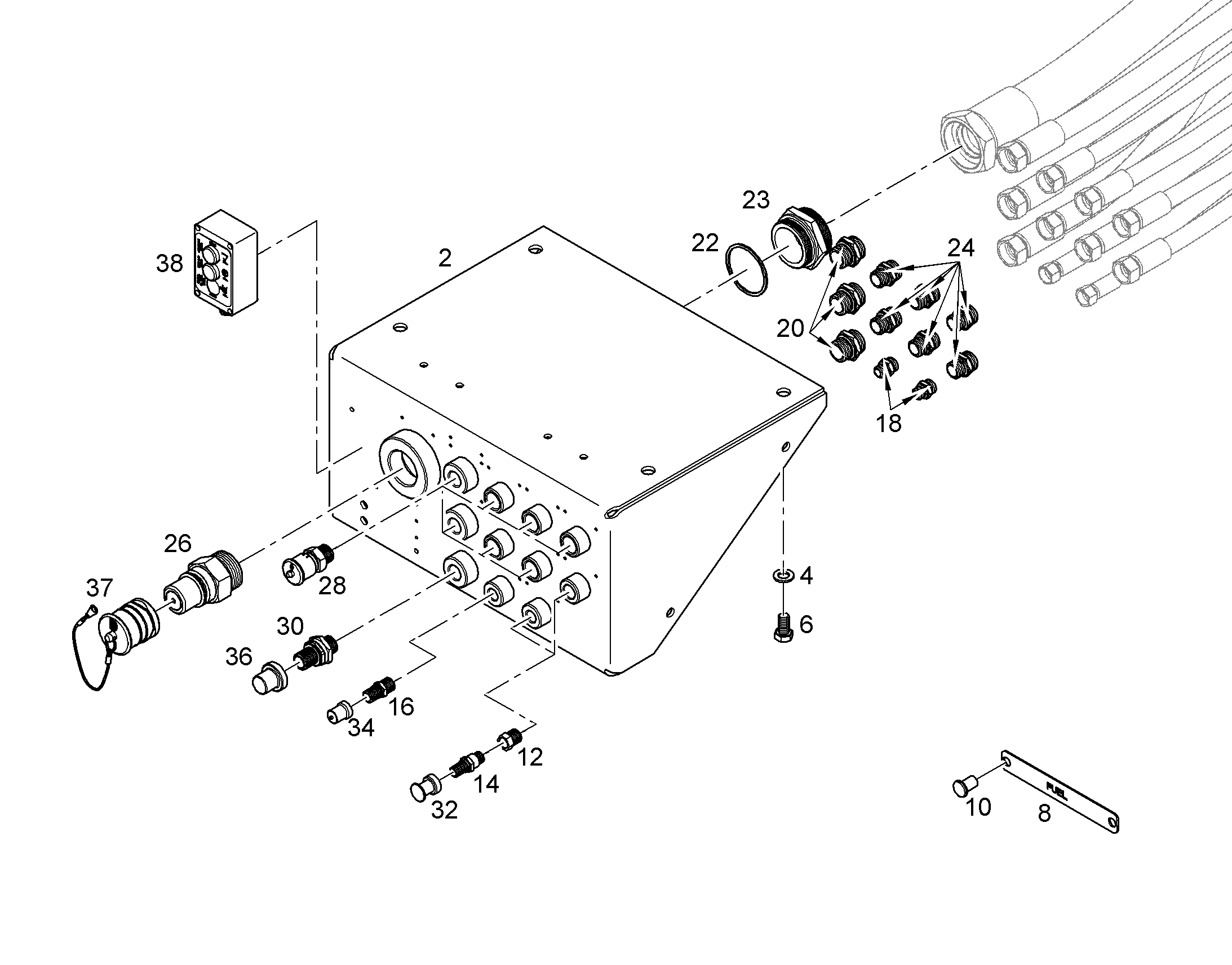 ШТУТЦЕР 1/2NPT/3/8NPT 11088196 LIEBHERR