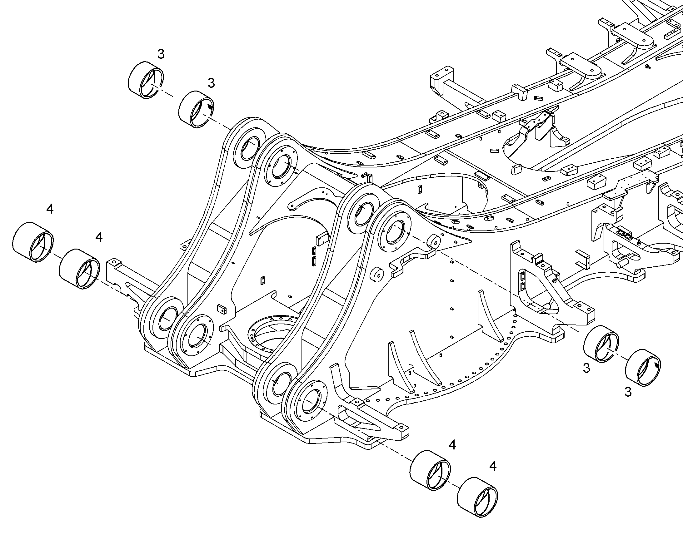 СТАЛЬНАЯ ВТУЛКА B2 200/230X120 12189388 LIEBHERR