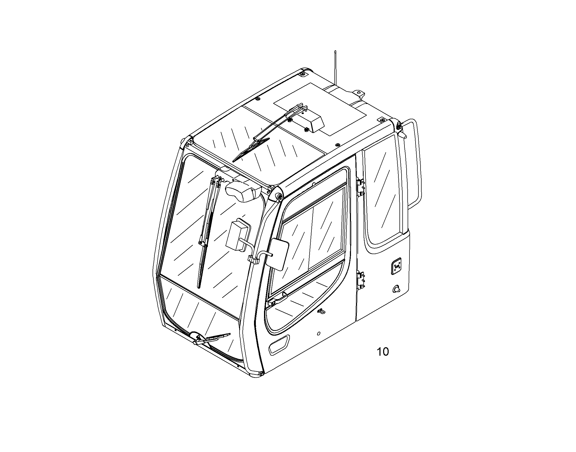 ВЕТРОВОЕ СТЕКЛО СНИЗУ С ОЧИСТ. 11478994 LIEBHERR