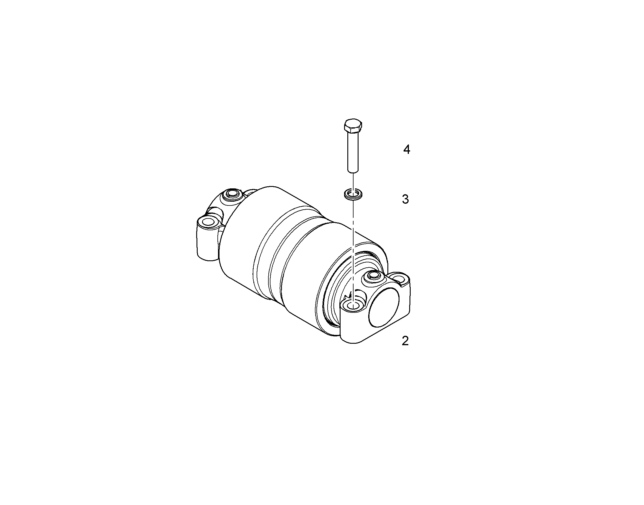 РОЛИК ПОДДЕРЖИВАЮЩИЙ D9G 10800269 LIEBHERR