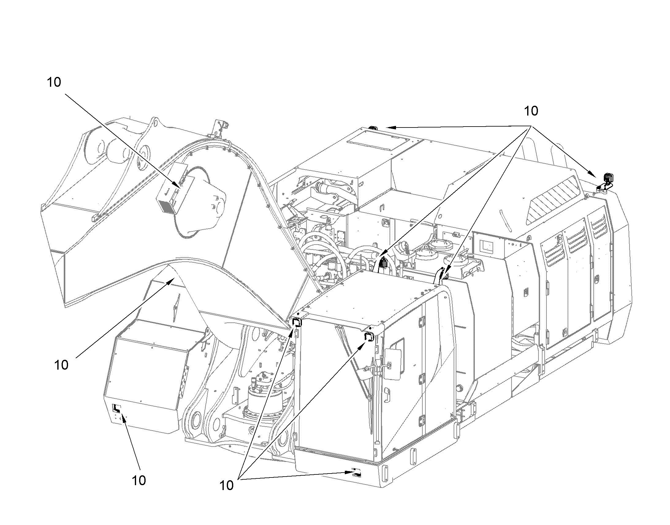 ПРОЖЕКТОР В СБОРЕ 11078883 LIEBHERR