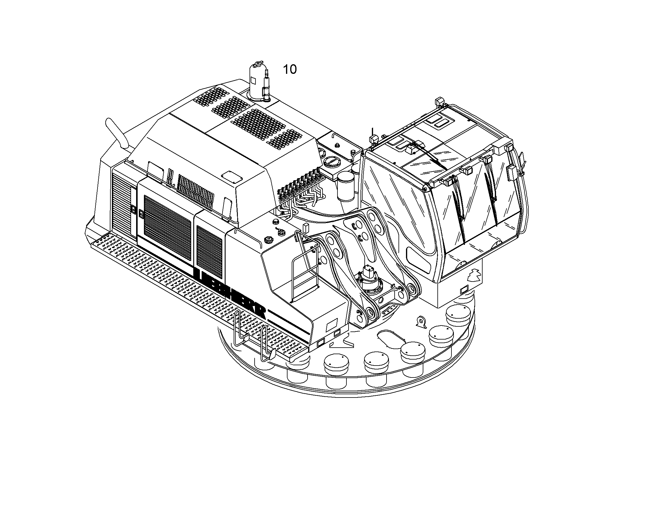 ПОЖАРНАЯ СИСТЕМА ПОРОШОК 10836720 LIEBHERR