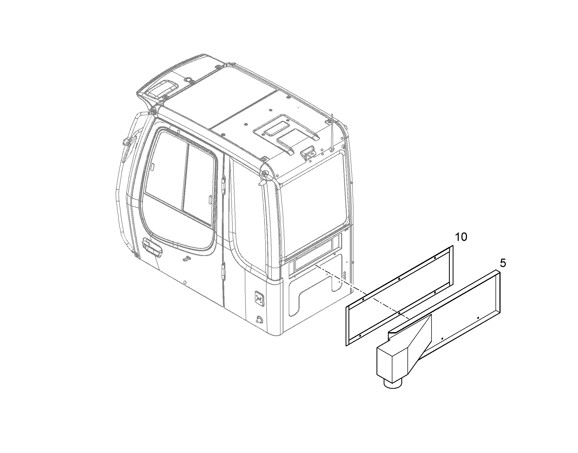КРЫШКА ВОЗДУХОВОДА 11477127 LIEBHERR