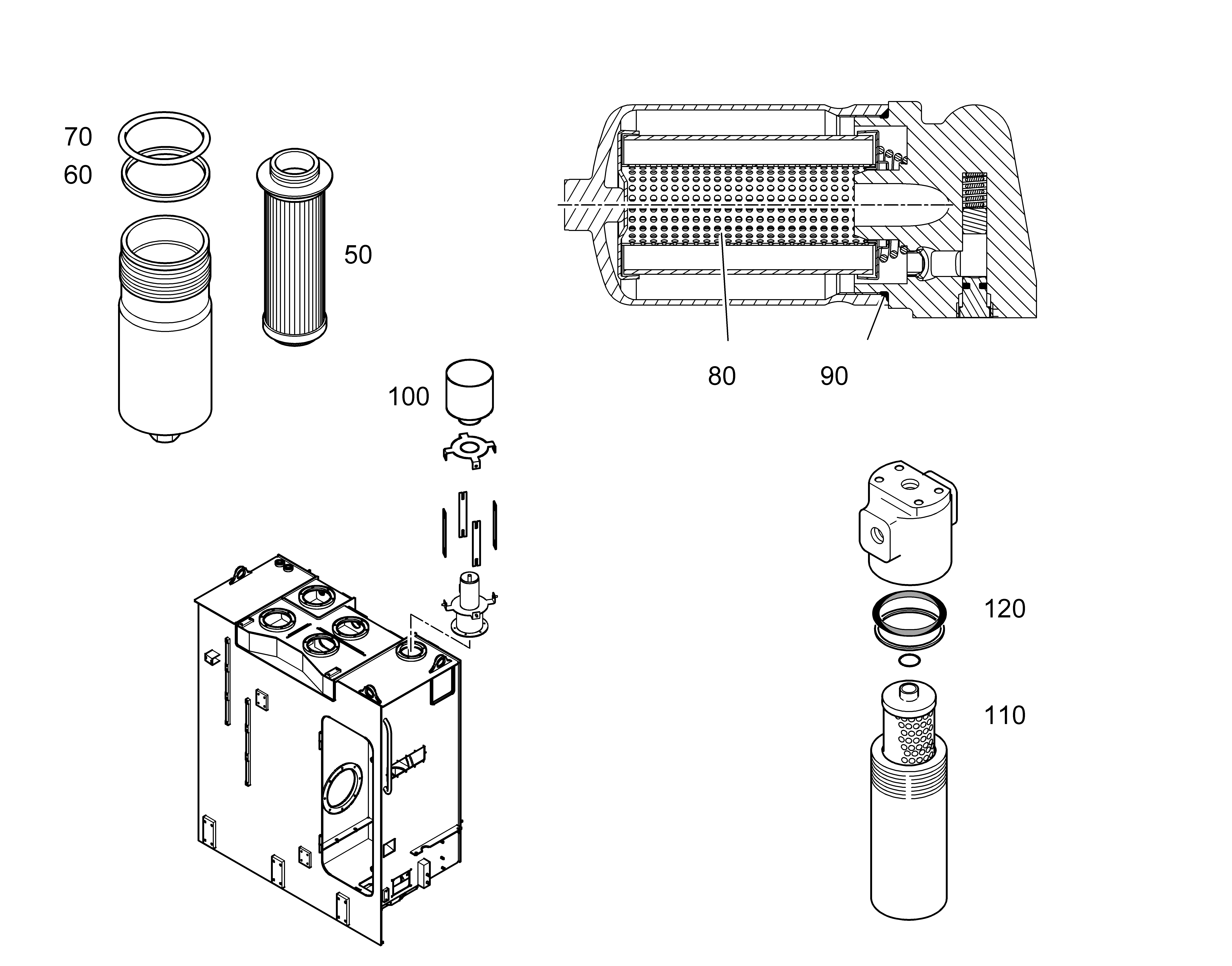ФИЛЬТРУЮЩИЙ ЭЛЕМЕНТ 10µm 12213299 LIEBHERR