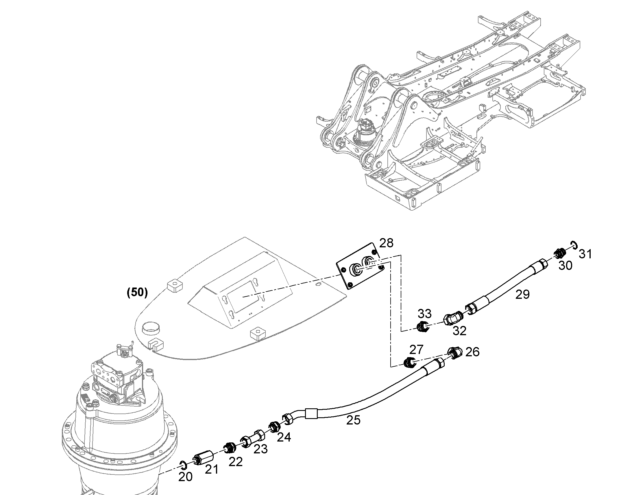 ТРУБА НАПОРНАЯ В СБОРЕ 11468300 LIEBHERR