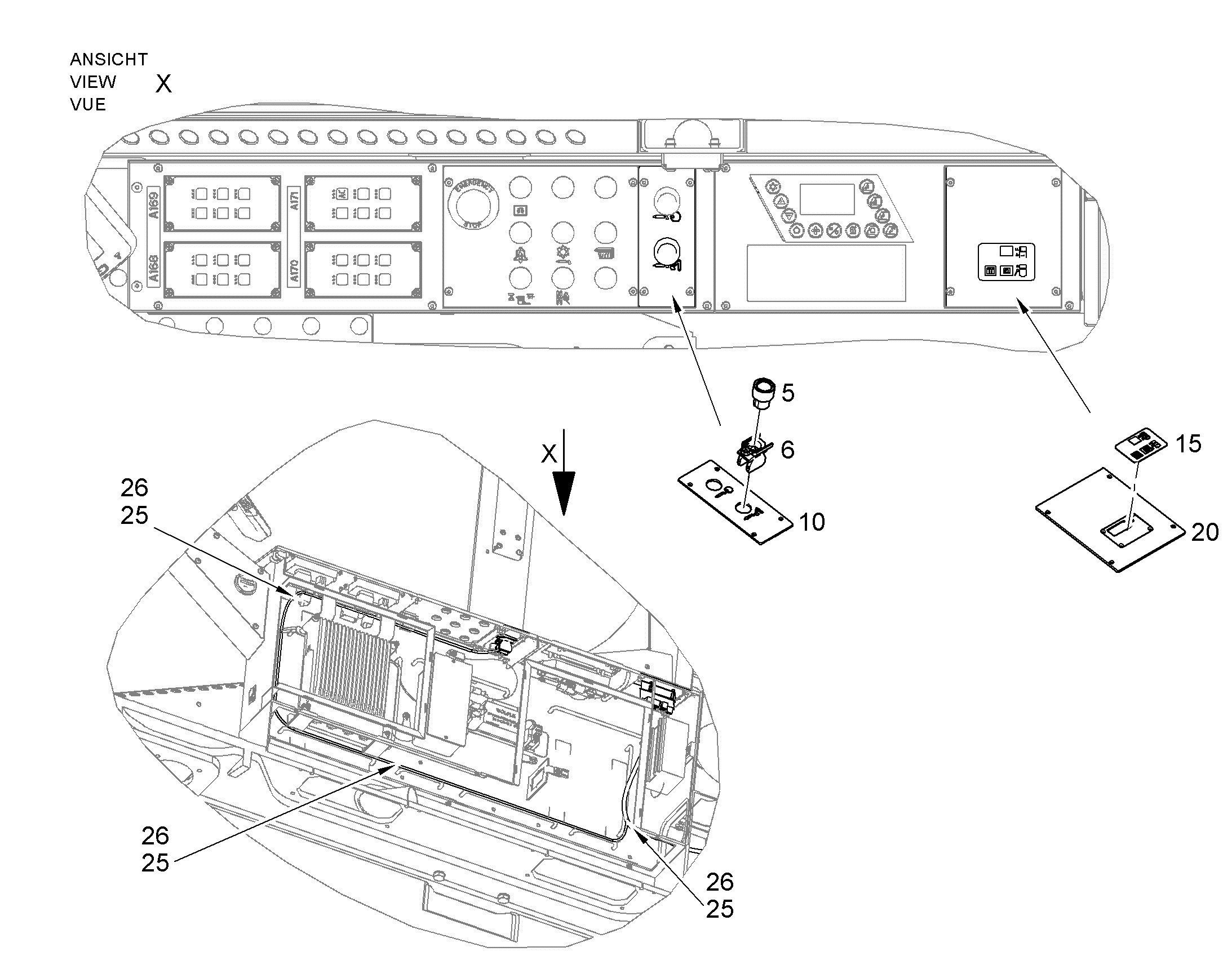 ЖГУТ КАБЕЛЕЙ КАБИНЫ 11478384 LIEBHERR