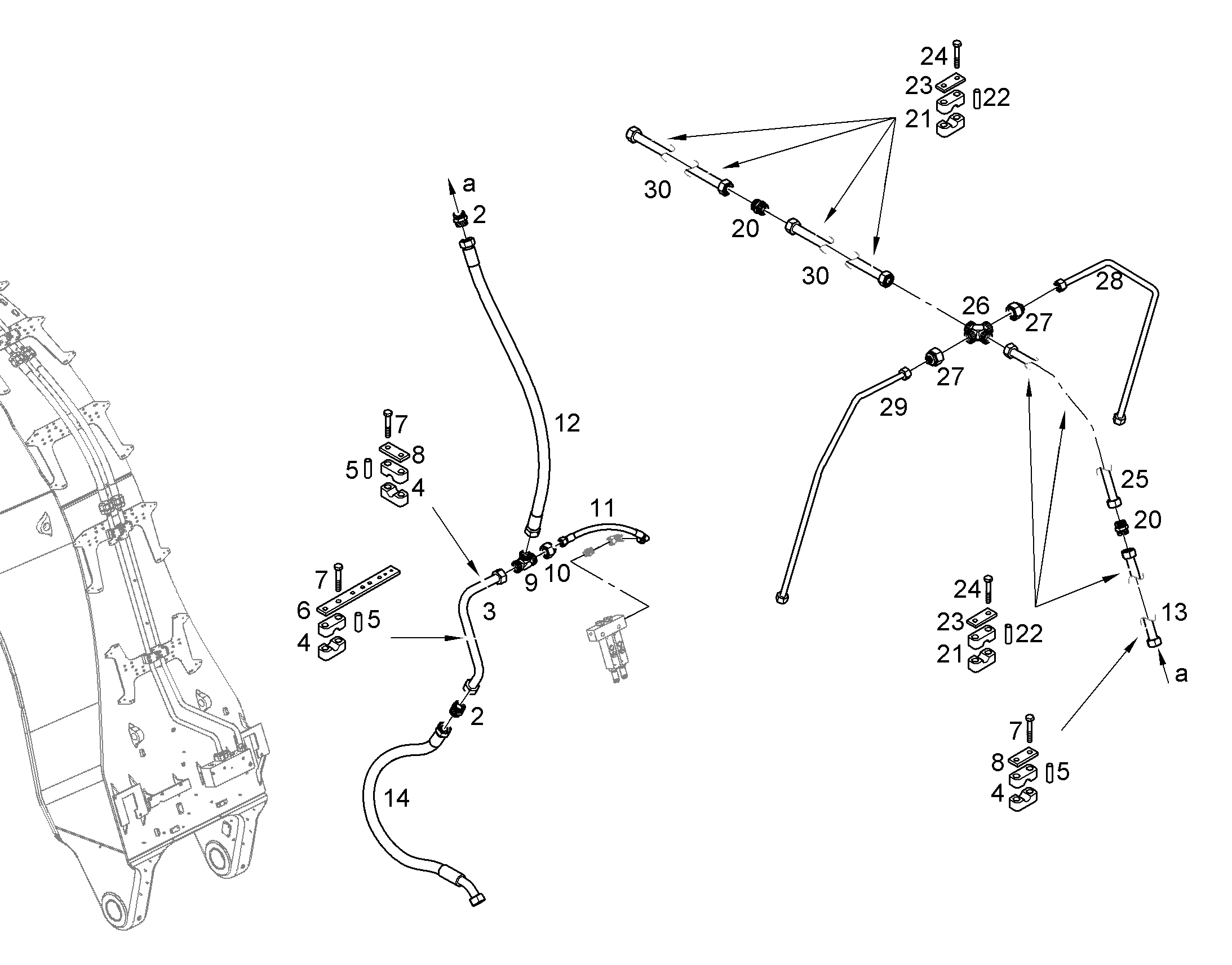 СМАЗОЧНАЯ ЛИНИЯ, КОМПЛЕКТ 11858342 LIEBHERR