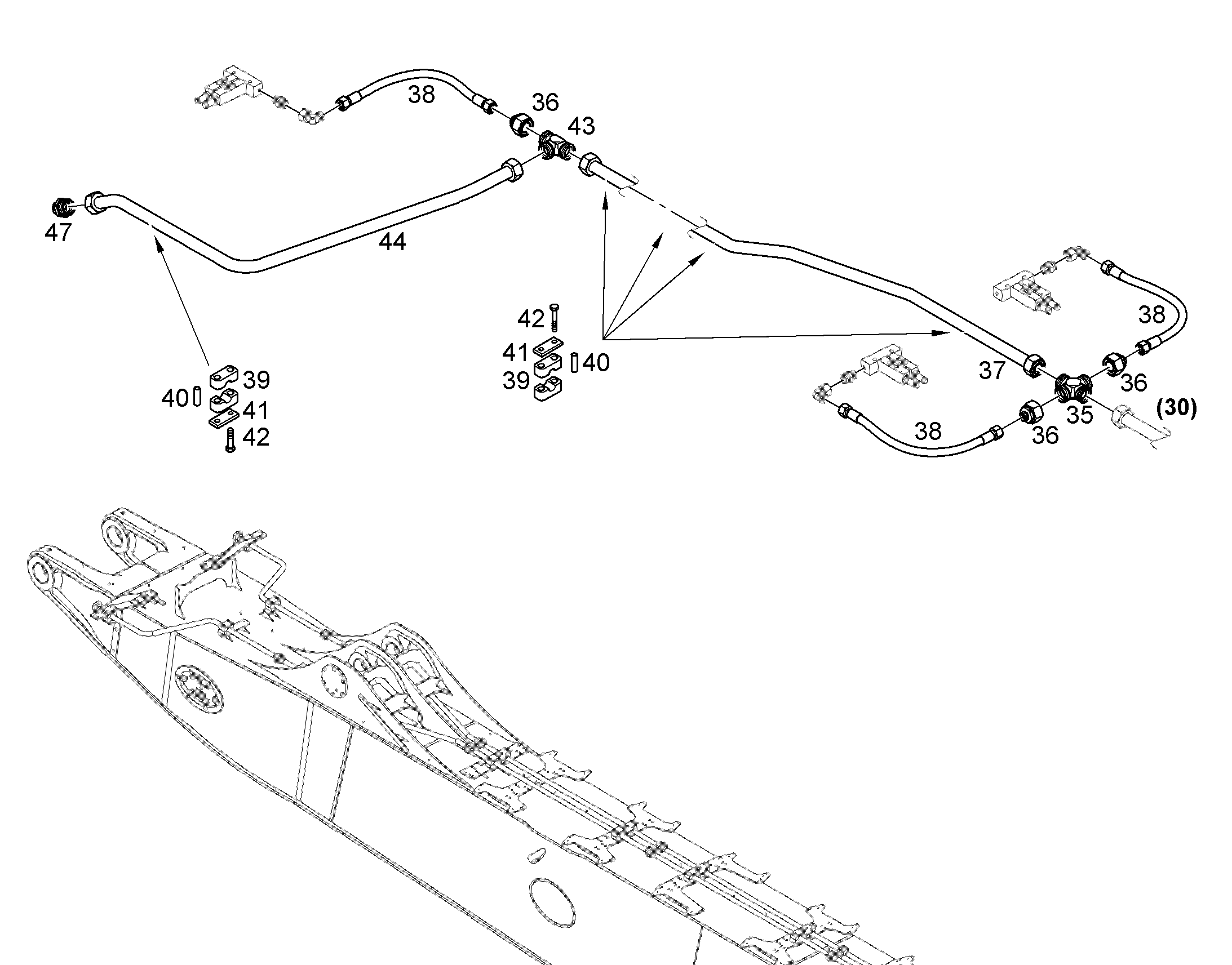 СМАЗОЧНАЯ ЛИНИЯ, КОМПЛЕКТ 11478529 LIEBHERR