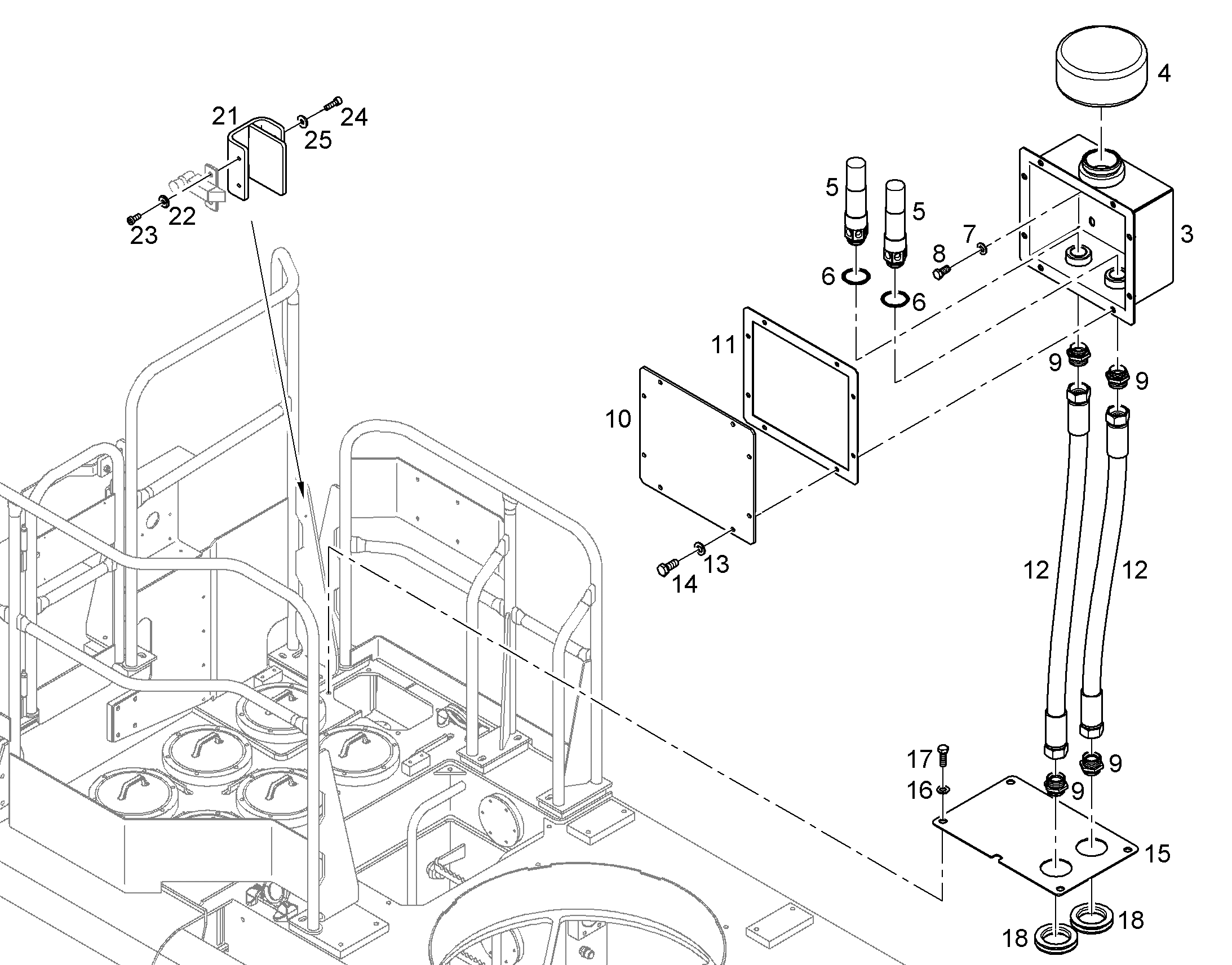 ОСТЕКЛЕНИЕ ИЗ ПЛЕКСИГЛАСА 11476848 LIEBHERR