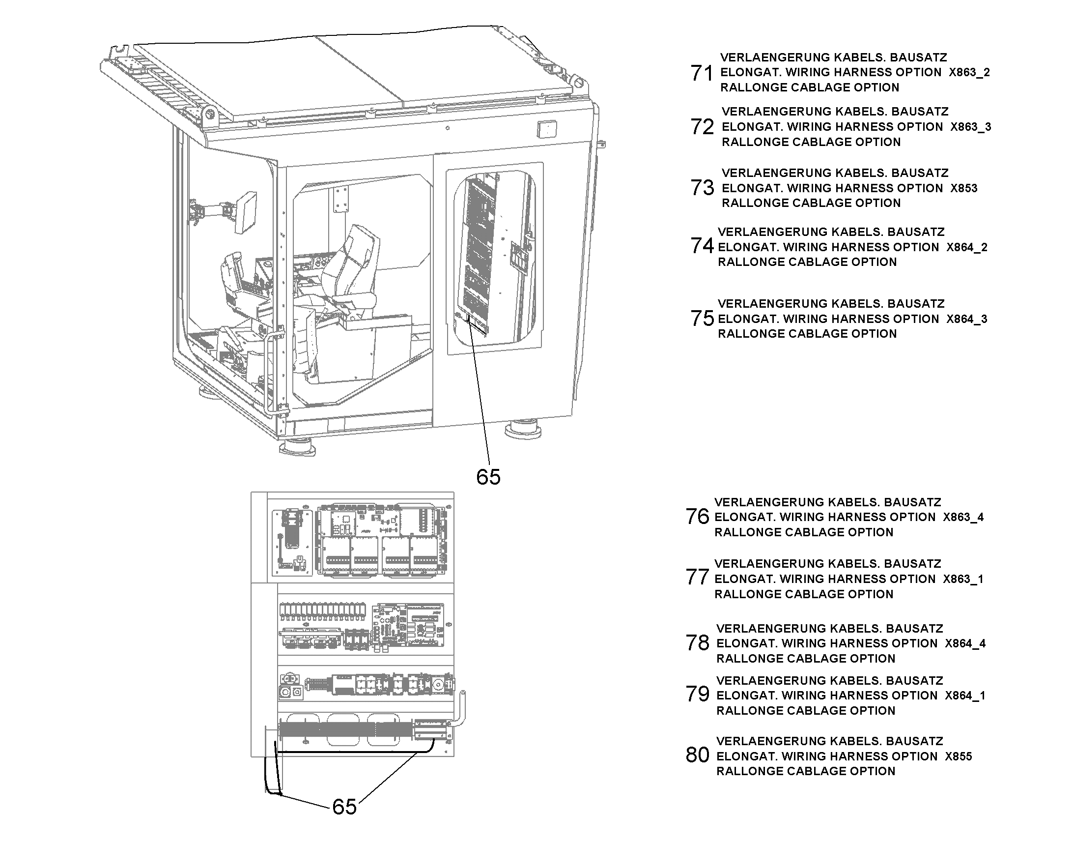 УДЛИН.ЖГУТА ПРОВОДОВ - К-Т 11478735 LIEBHERR