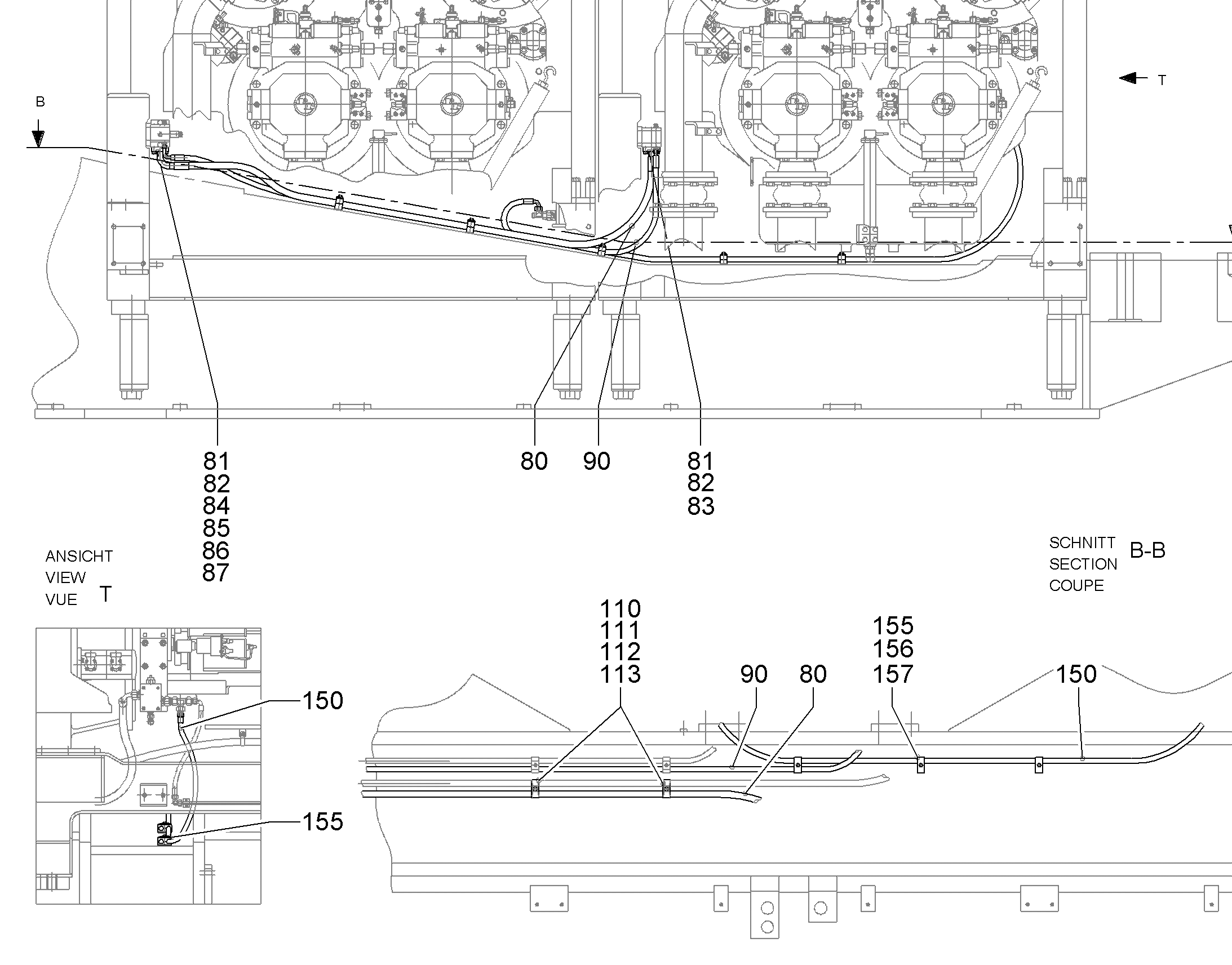 ШЛАНГ 8X2500 10042140 LIEBHERR