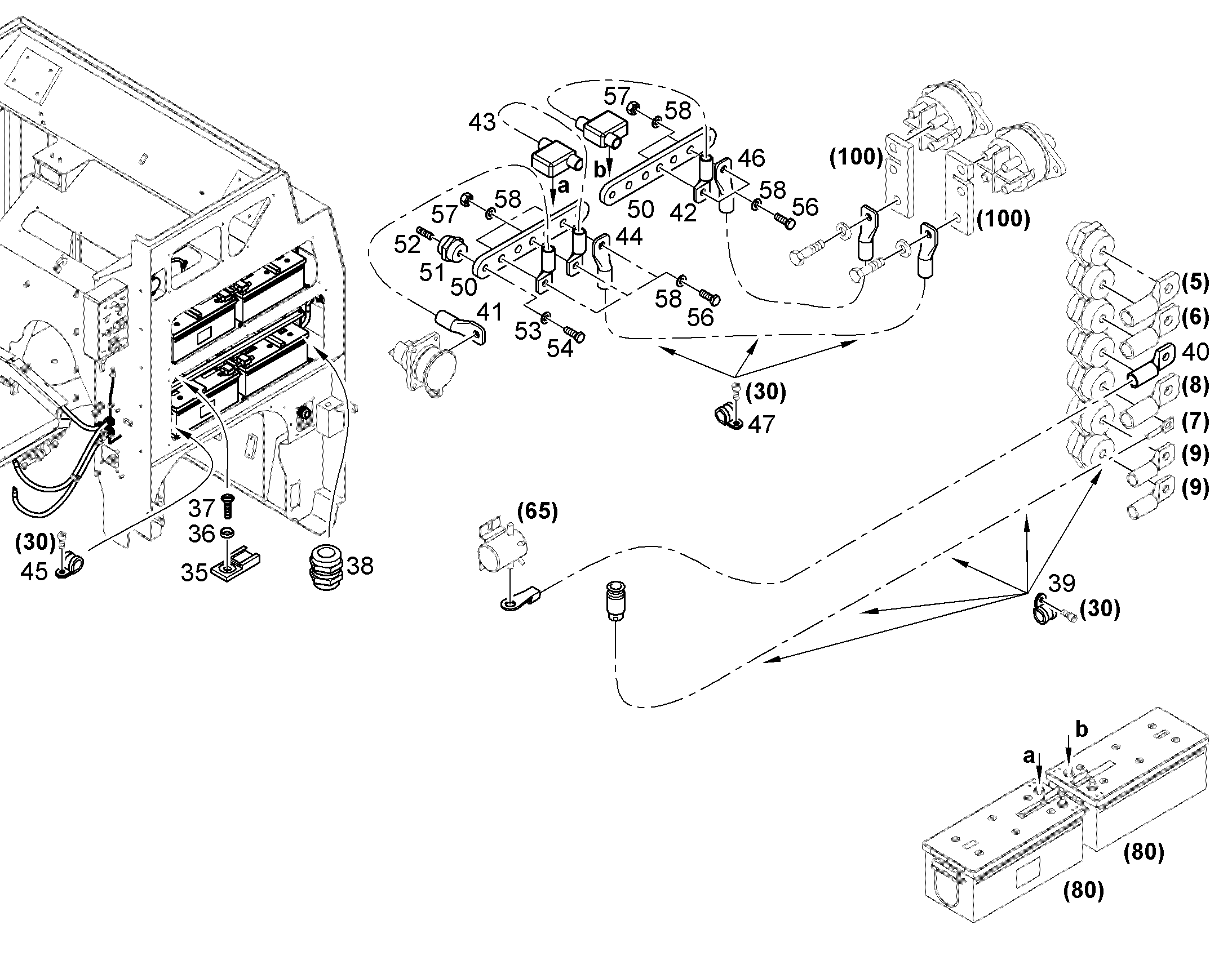 КАБЕЛЬ АККУМУЛЯТОРА 11473606 LIEBHERR
