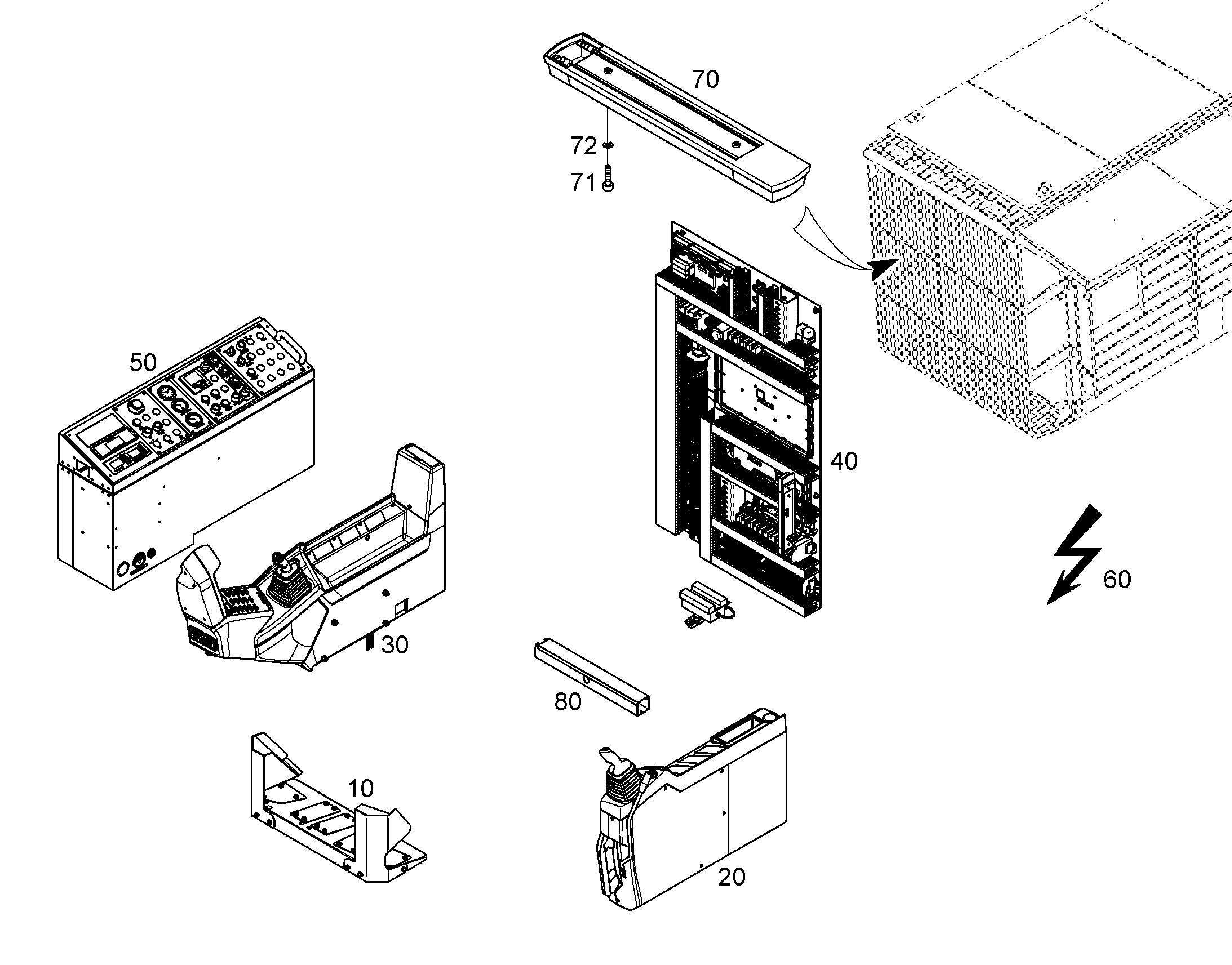 ЭЛЕКТРОПРОВОДКА КАБИНЫ 11468166 LIEBHERR