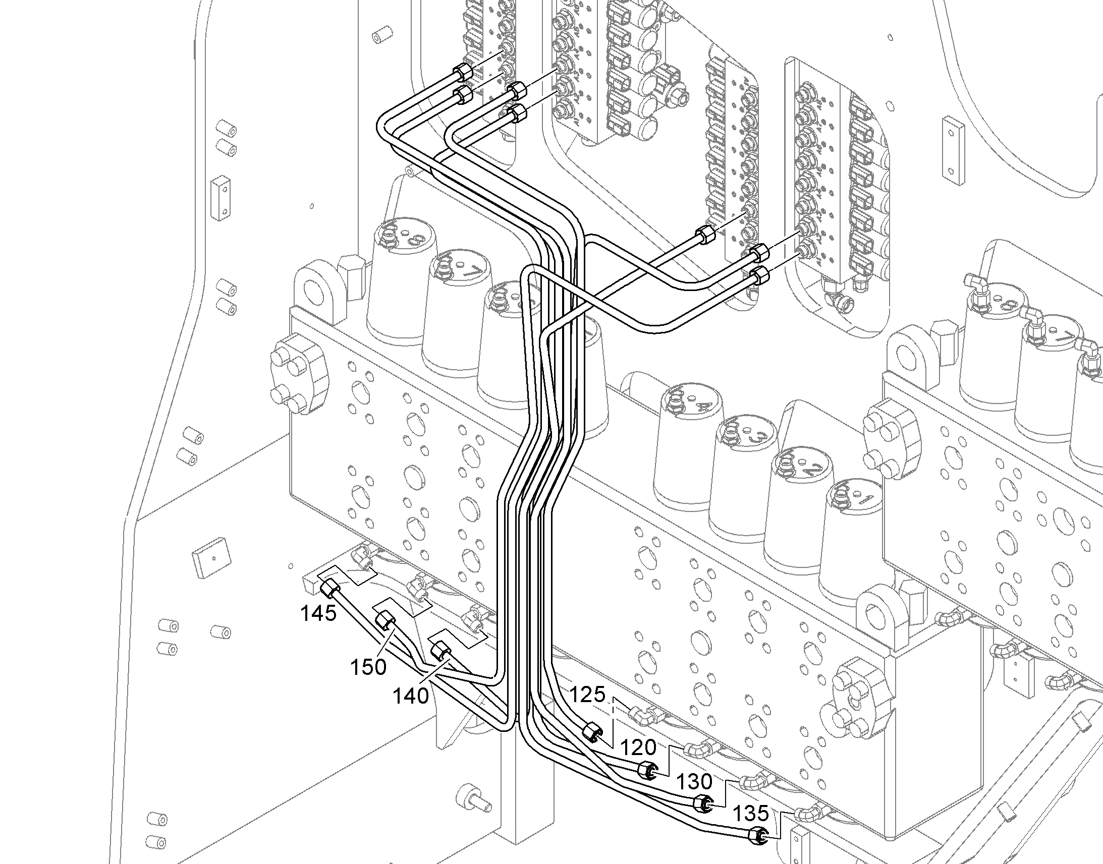 ТРУБА НАПОРНАЯ В СБОРЕ 11078264 LIEBHERR