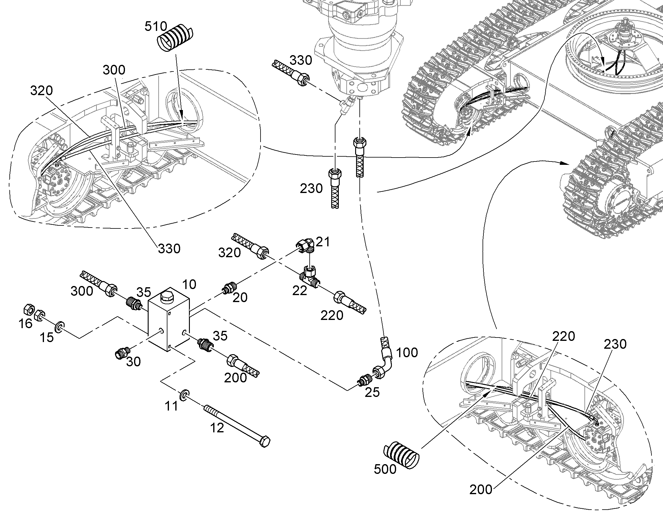 ШЛАНГ 12X3800 10000202 LIEBHERR