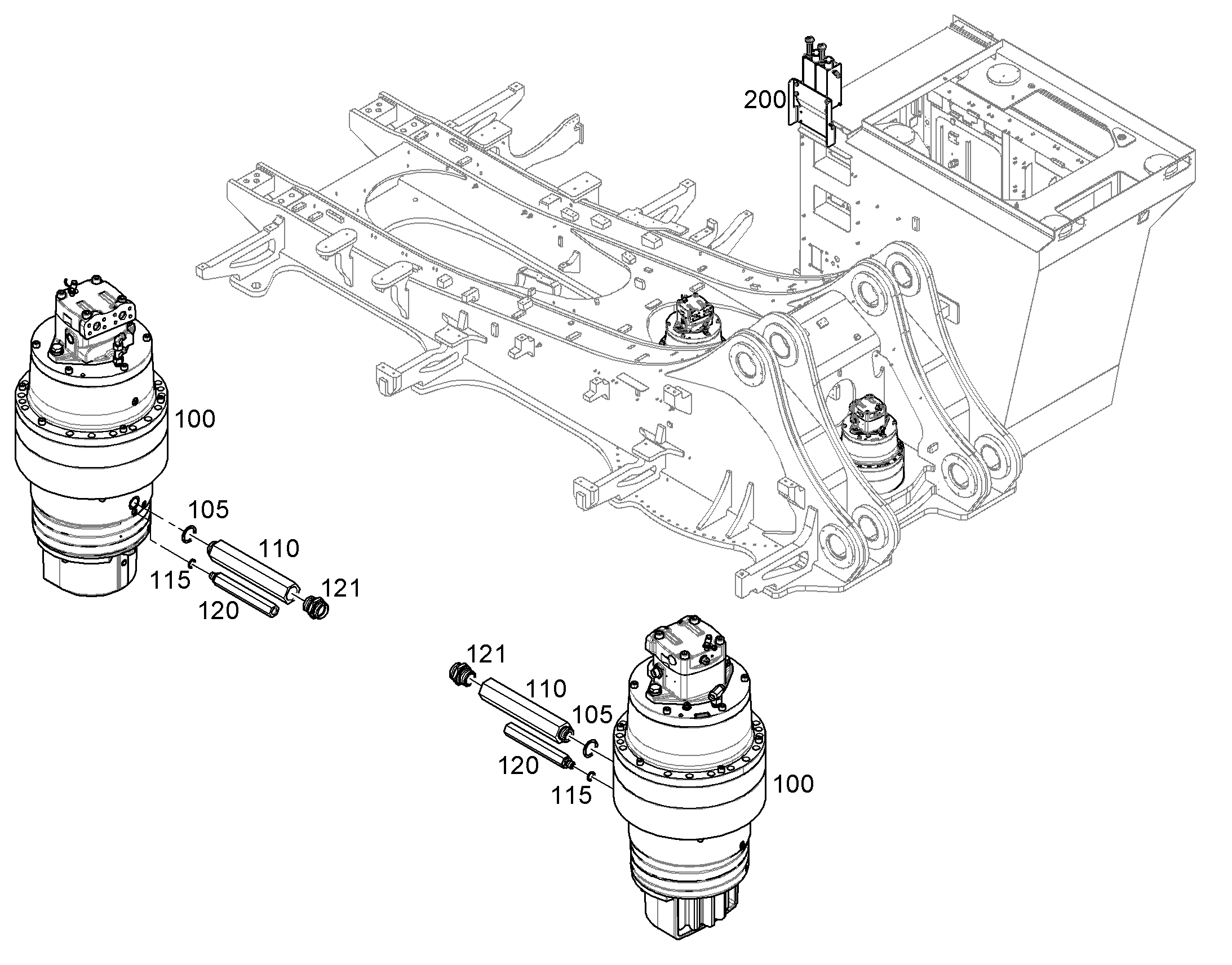 МЕХАНИЗМ ПОВОРОТА 10406850 LIEBHERR