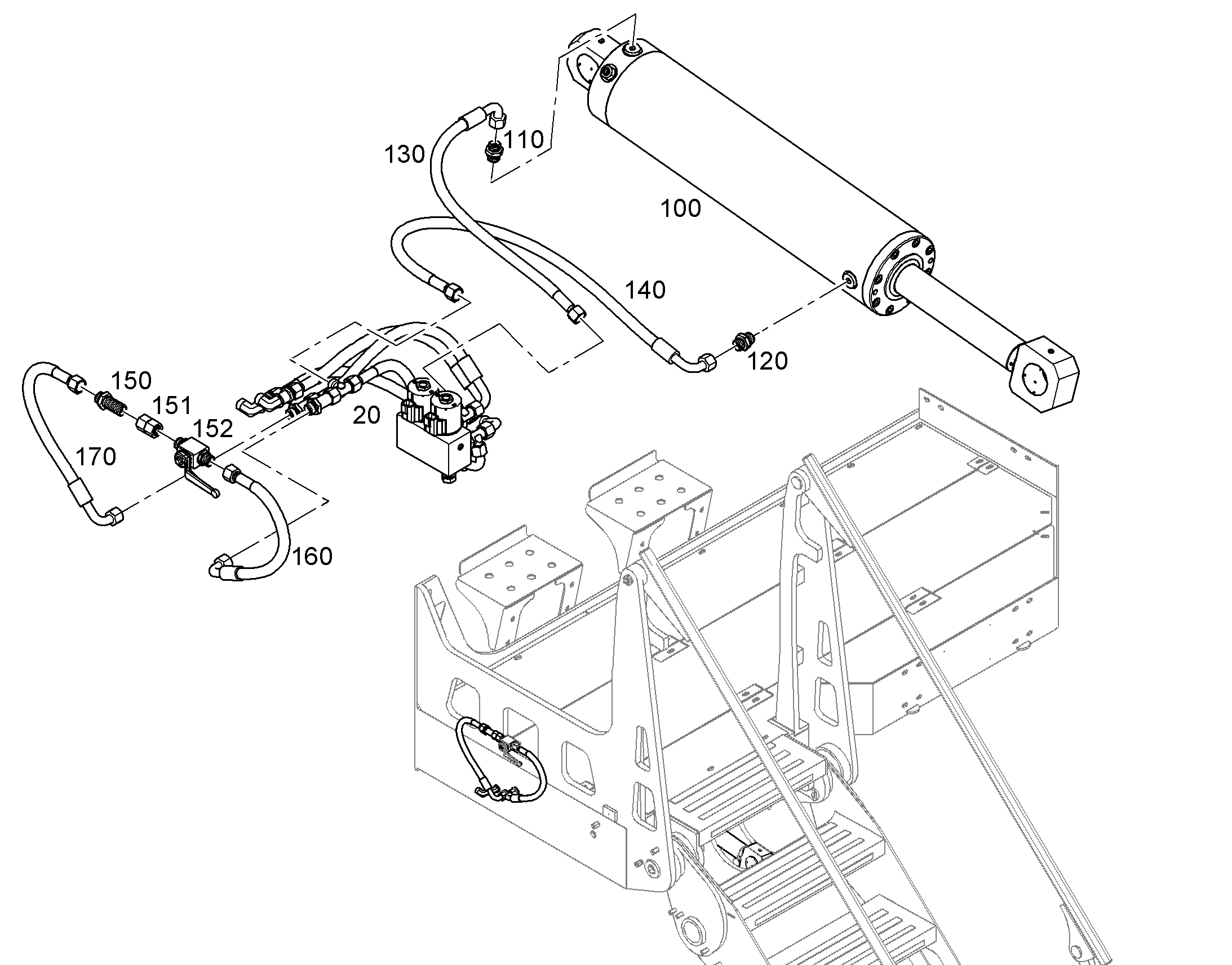 ШЛАНГ 10X580 10465599 LIEBHERR