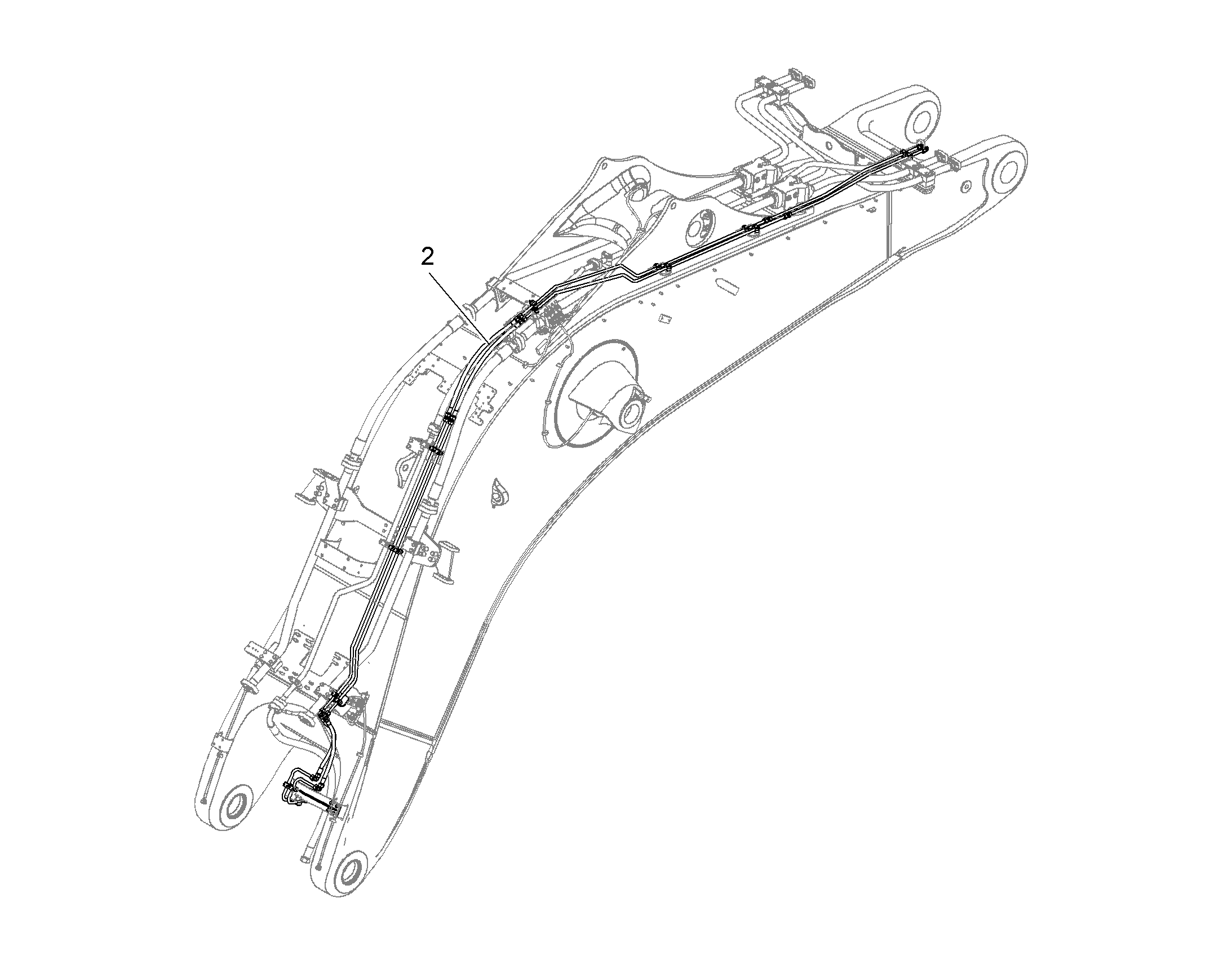 ПРОВОДКА ПРИВОД МЕХ. ПОВОРОТА 11069437 LIEBHERR