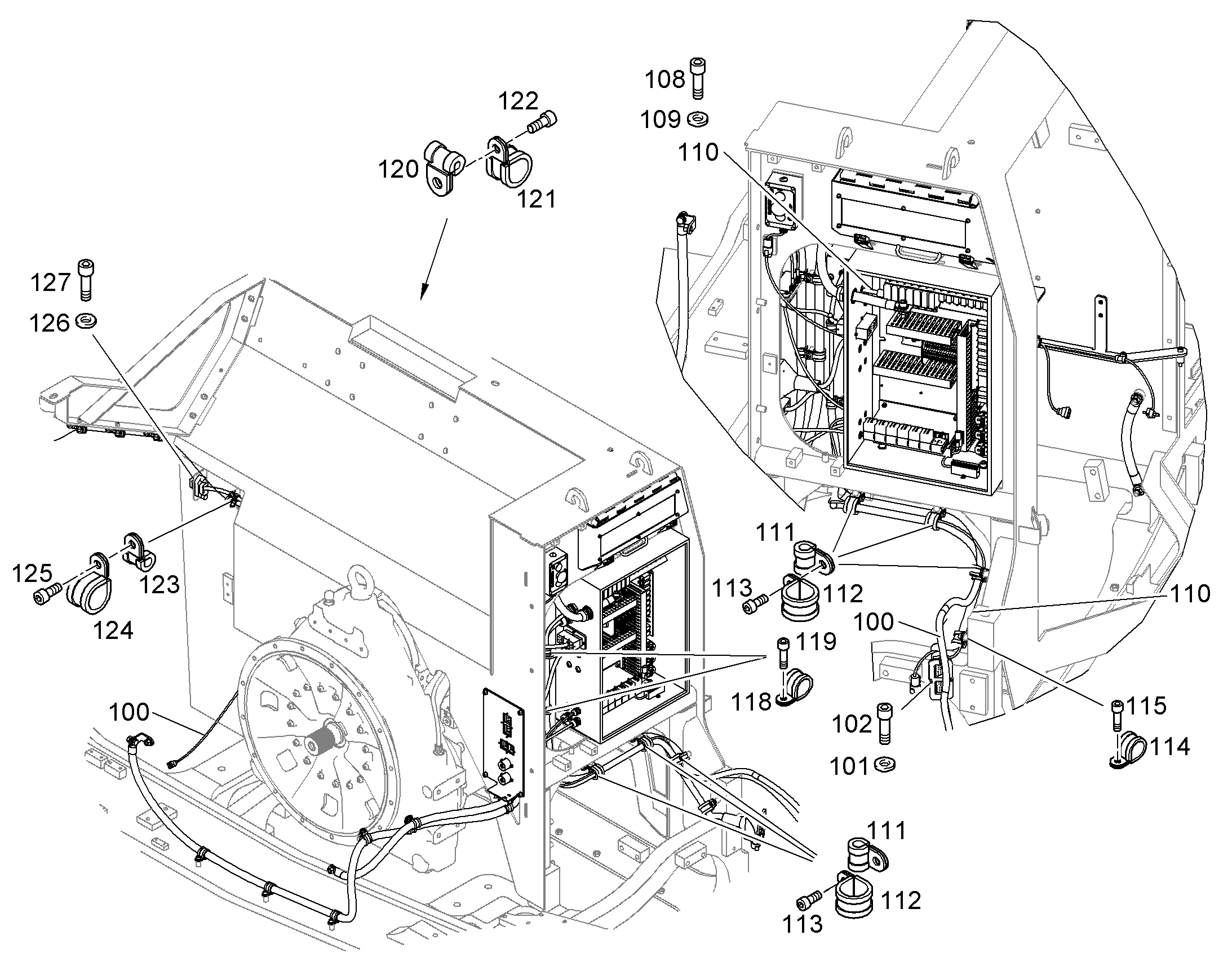 КОМПЛЕКТ ПРОВОДОВ МОЩНОСТЬ 11475414 LIEBHERR