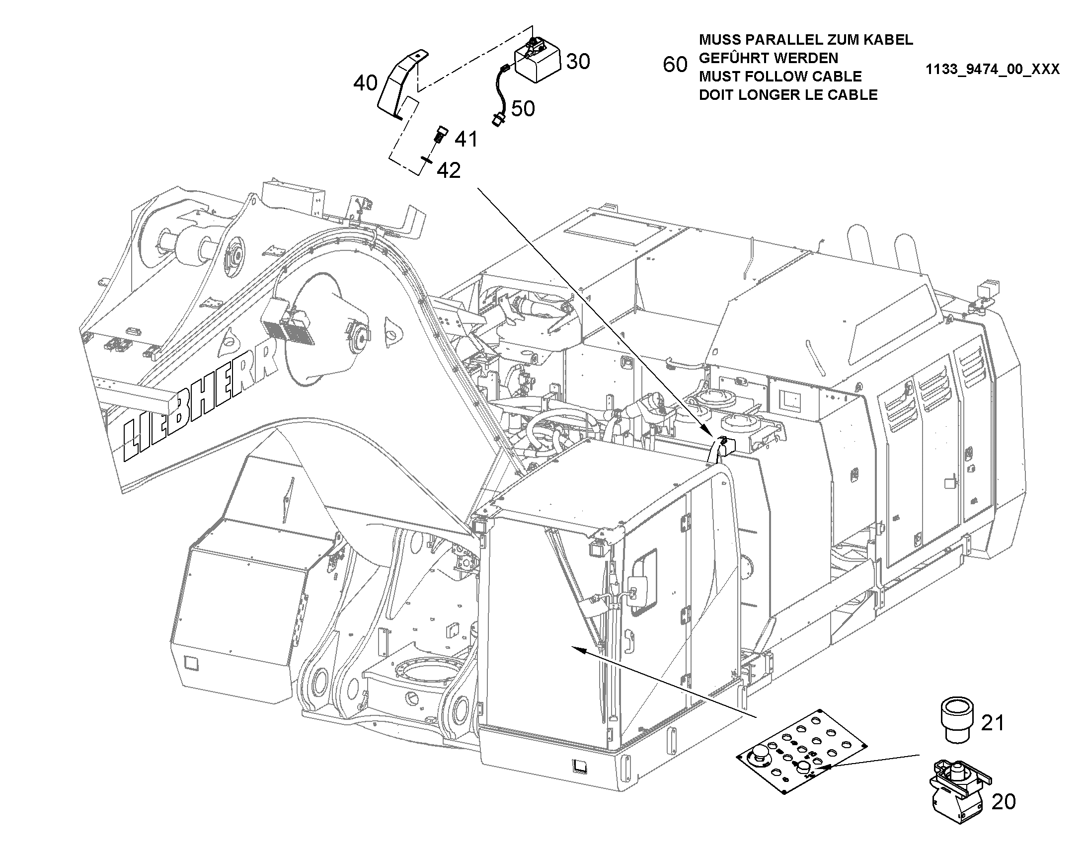 КАБЕЛЬ 11752698 LIEBHERR