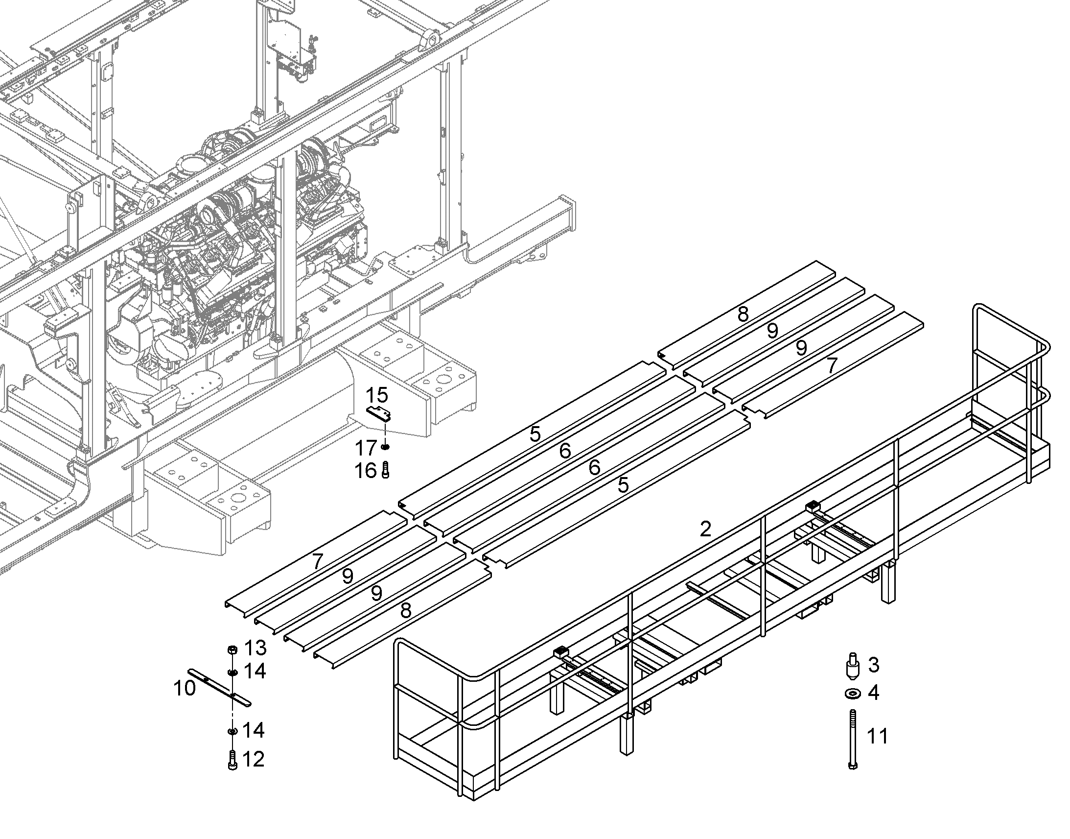 МЕТАЛЛОКОНСТРУКЦИЯ 11077703 LIEBHERR