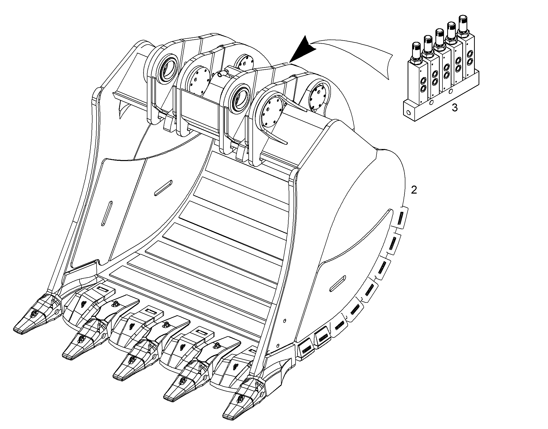 ЛОПАТА ОБРАТНАЯ 11480919 LIEBHERR