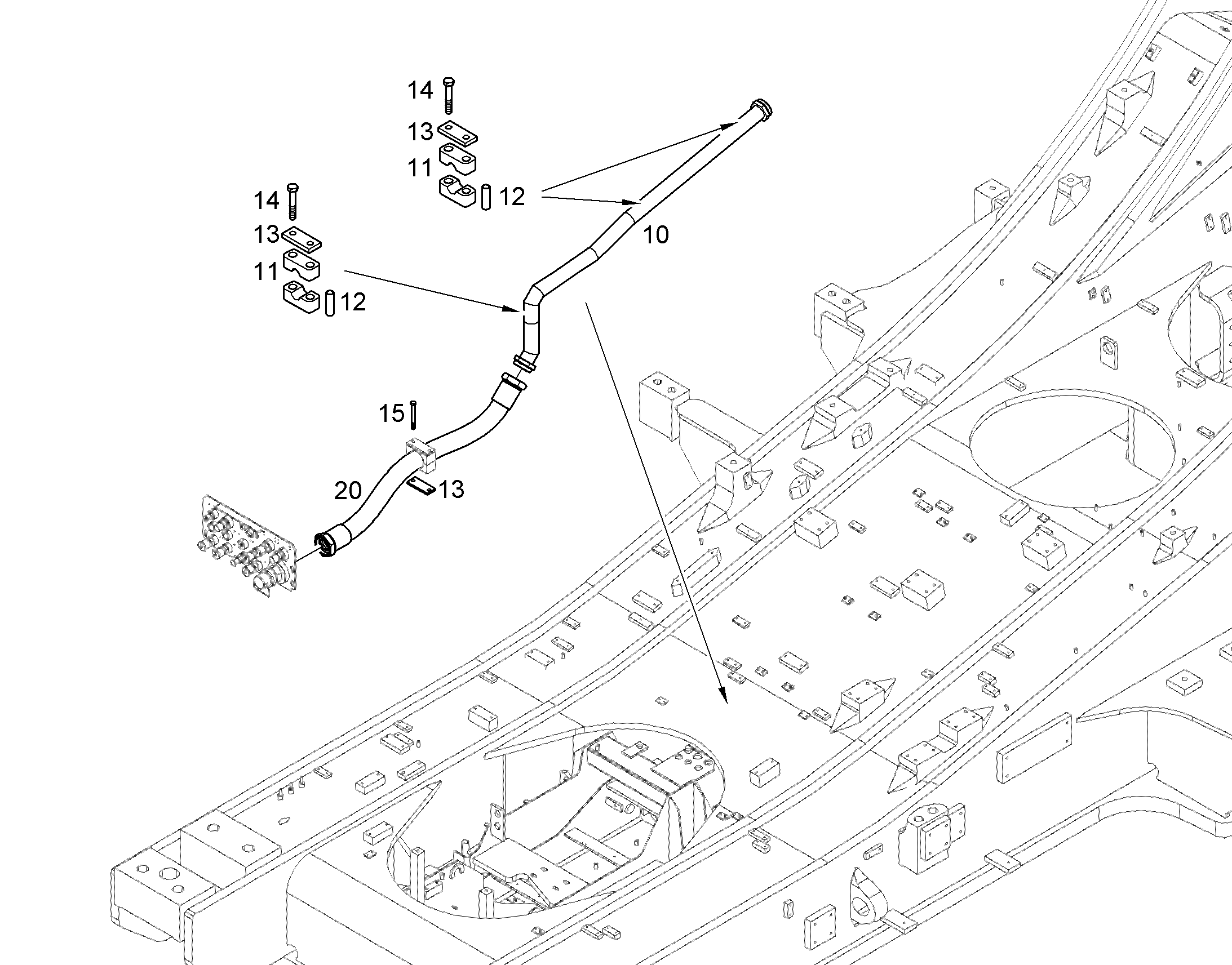ПОЛУХОМУТИК AEHNL.DIN 3017 S 4 R 60 PP HUE 10038181 LIEBHERR