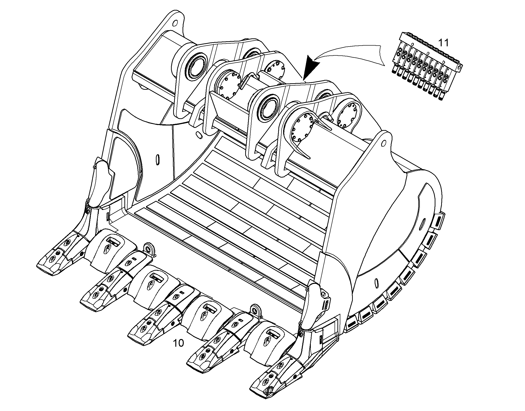 ЛОПАТА ОБРАТНАЯ HDV 11480137 LIEBHERR