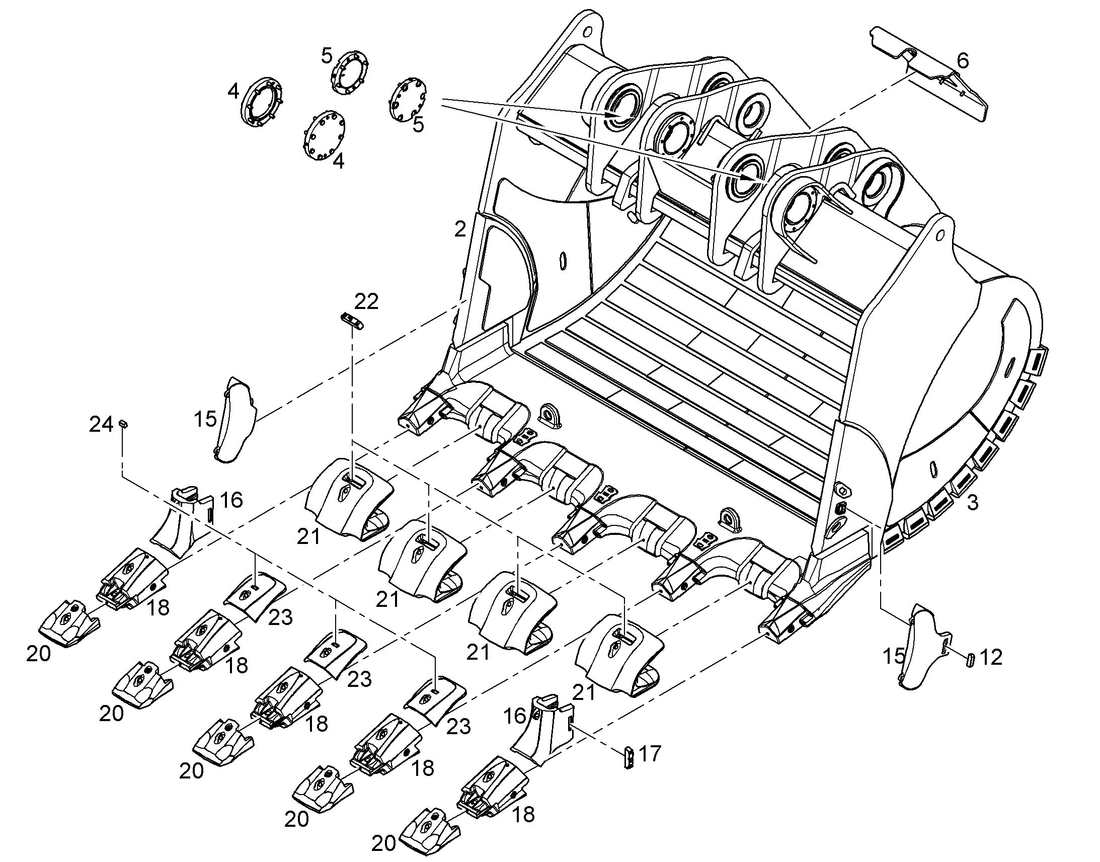 ЛОПАТА ОБРАТНАЯ 11480138 LIEBHERR