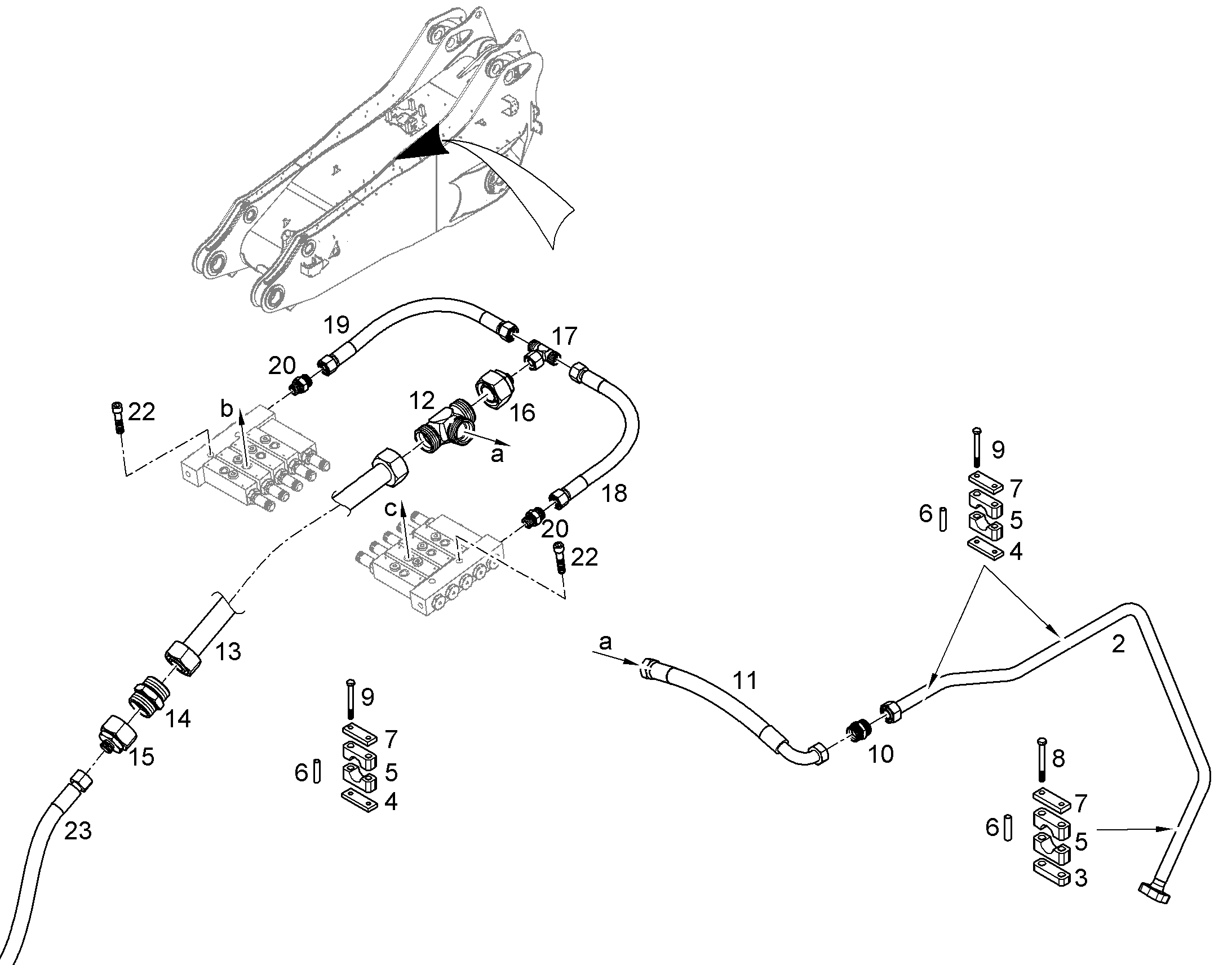 СМАЗОЧНАЯ ЛИНИЯ, КОМПЛЕКТ 11469769 LIEBHERR