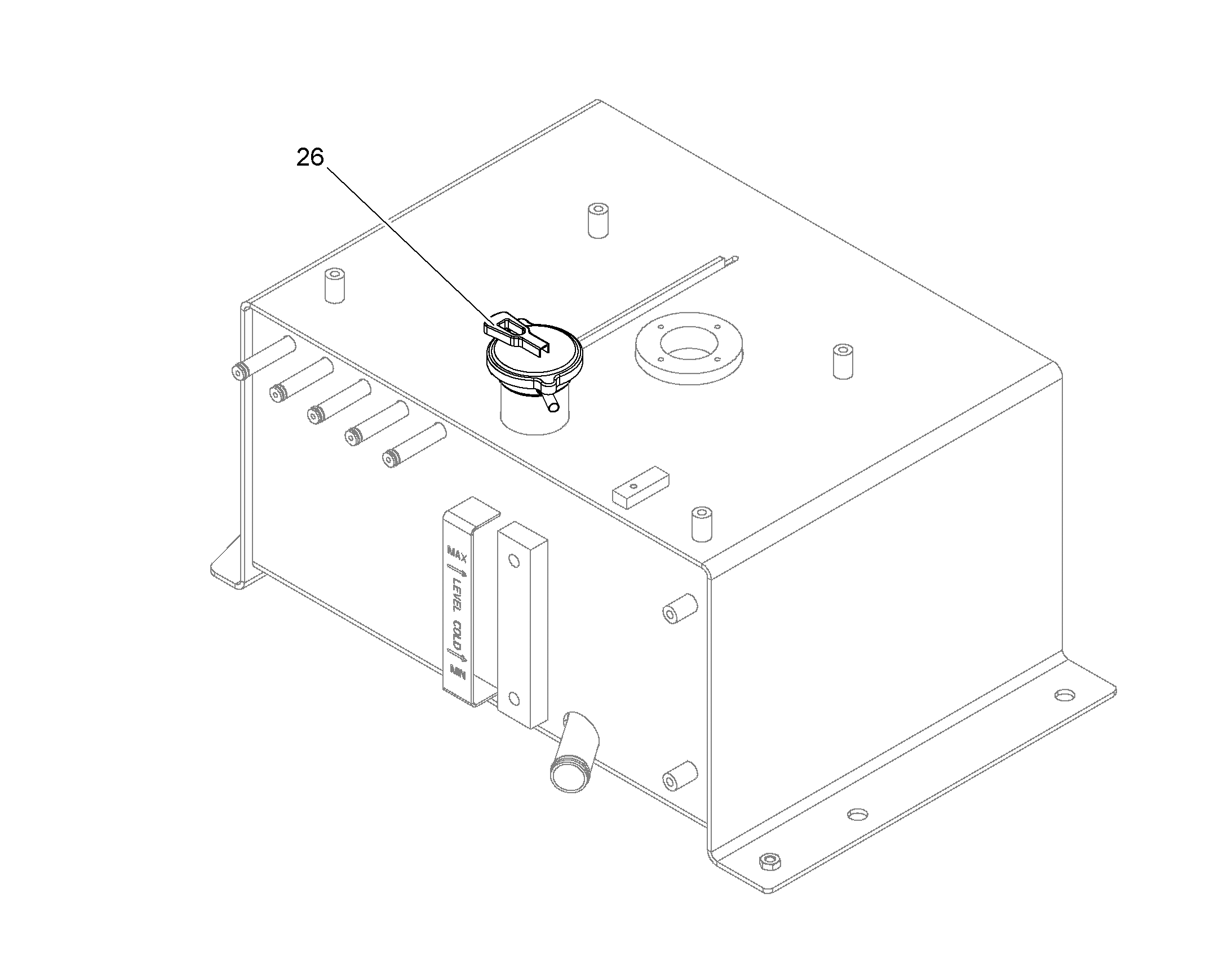 КРЫШКА ЗАПОРНАЯ d=55 11694367 LIEBHERR
