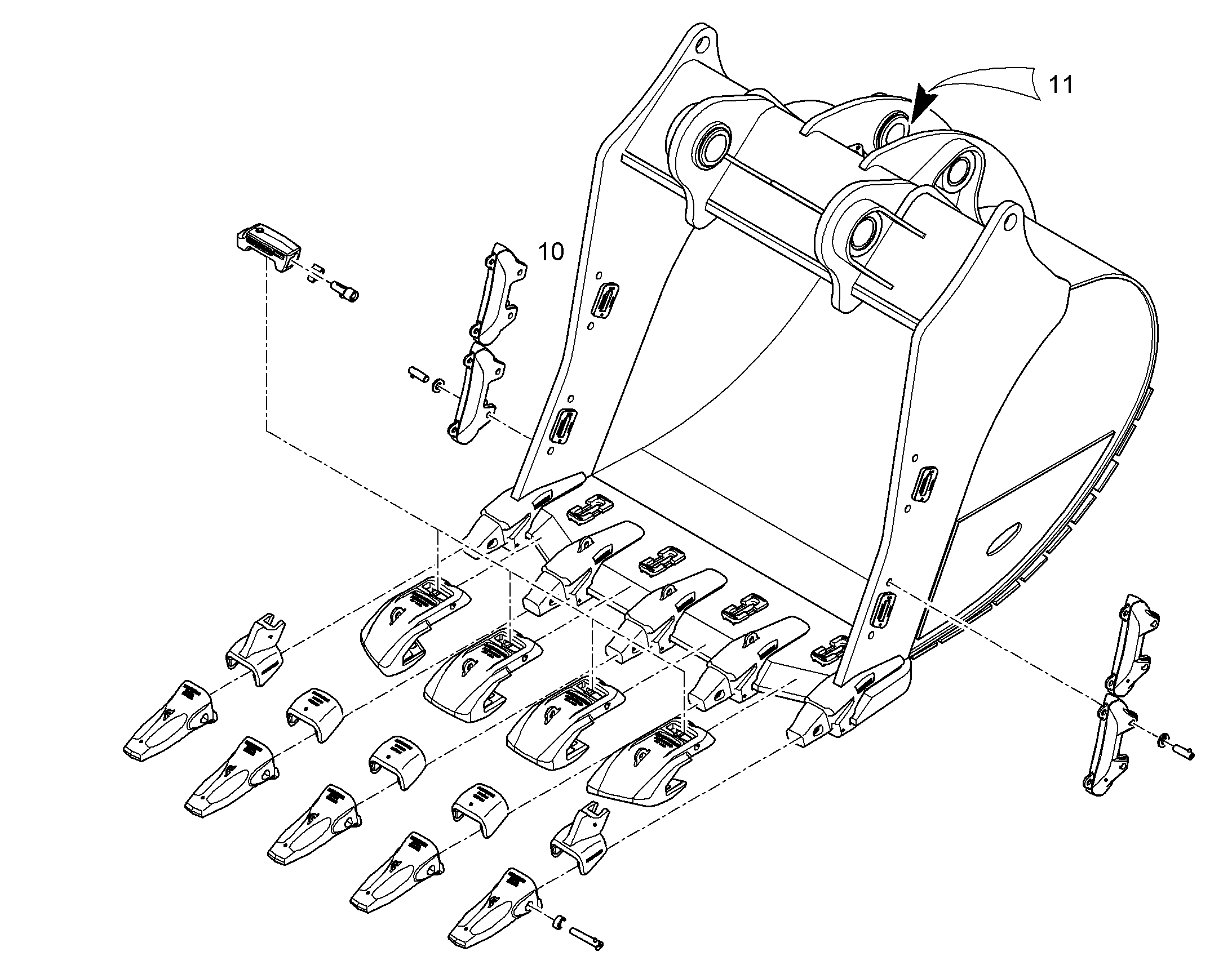 ЛОПАТА ОБРАТНАЯ HDV 11754513 LIEBHERR