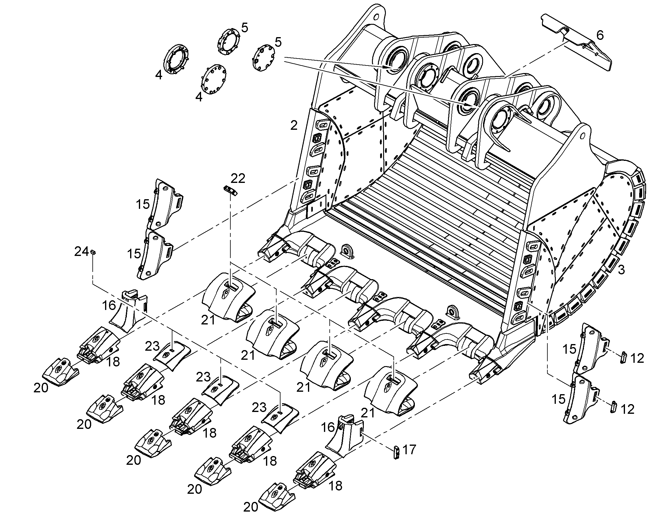 ЛОПАТА ОБРАТНАЯ 11753700 LIEBHERR