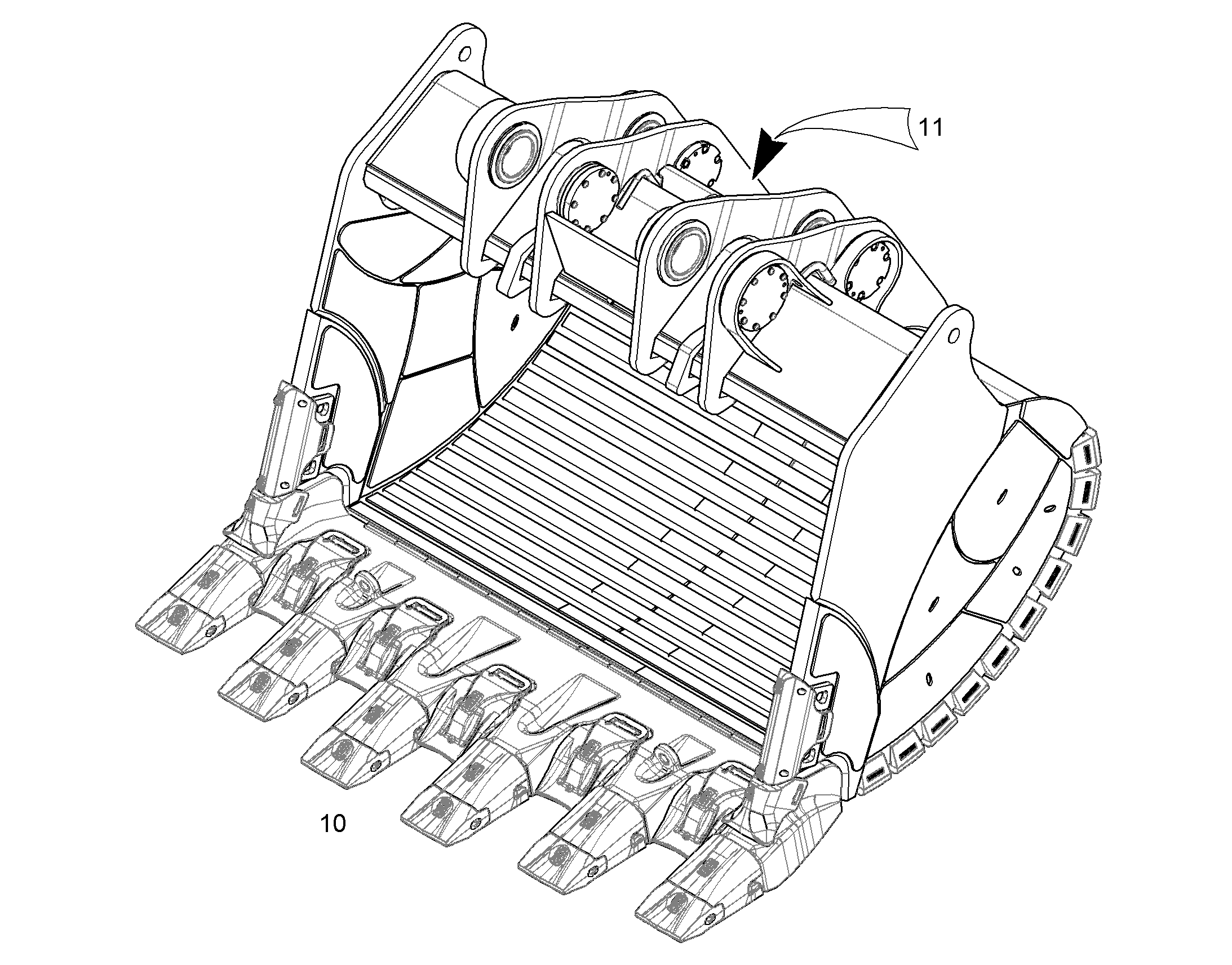 ЛОПАТА ОБРАТНАЯ HDV 11851314 LIEBHERR