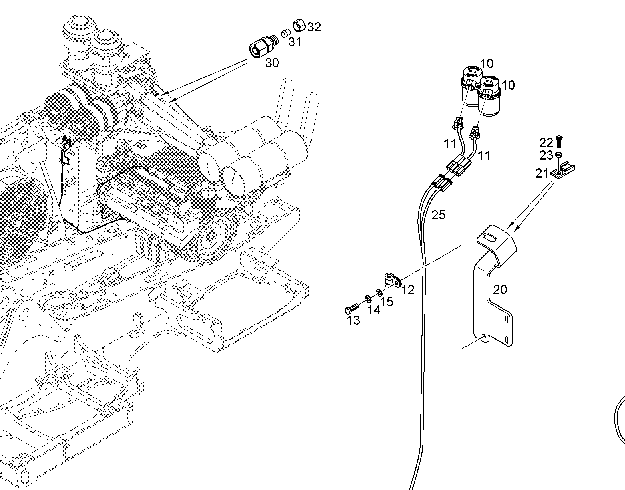 КАБЕЛЬ СОЕДИНИТЕЛЬНЫЙ 11832899 LIEBHERR
