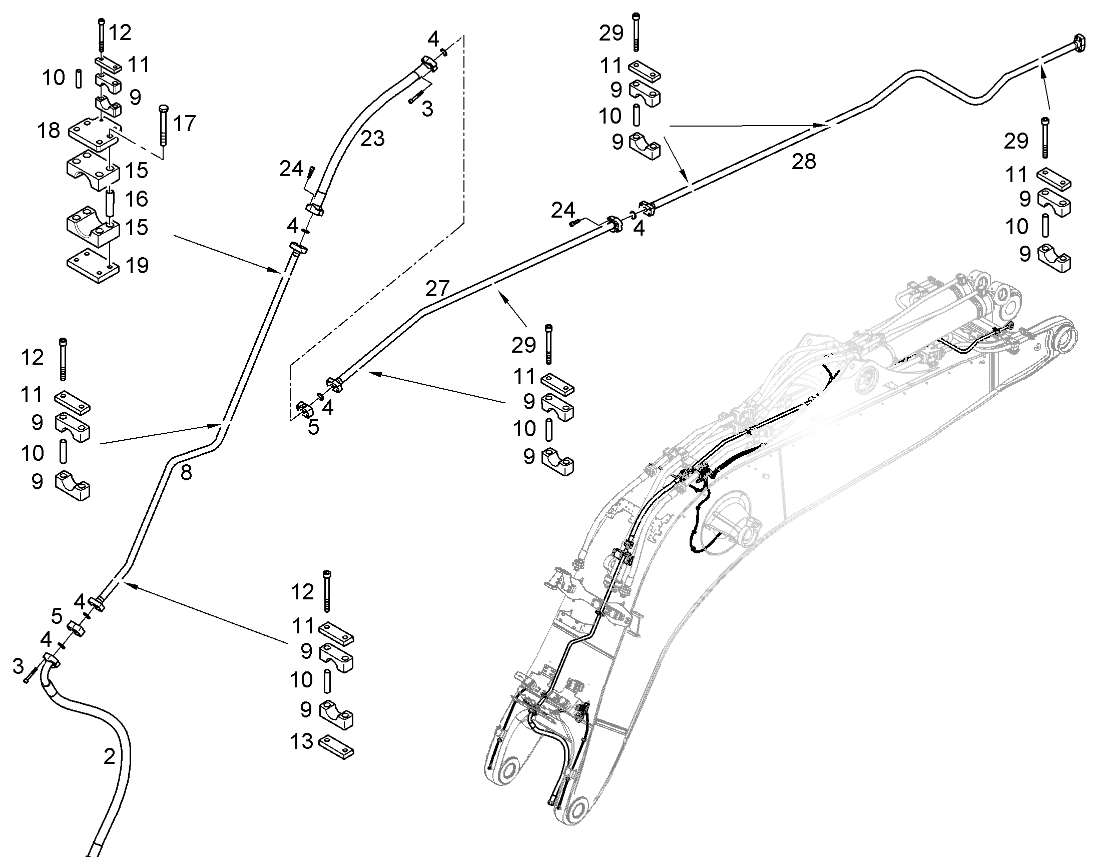 ШЛАНГ 32X1200 5604574 LIEBHERR