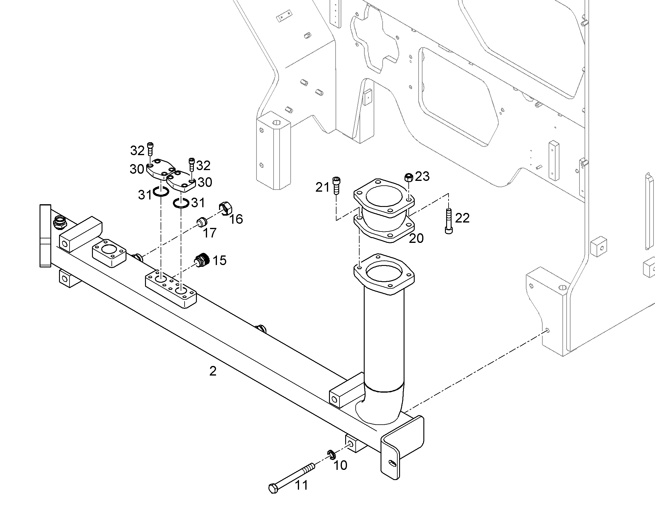ФЛАНЕЦ ГЛУХОЙ SAE 1 1/2' CODE 61 11481608 LIEBHERR