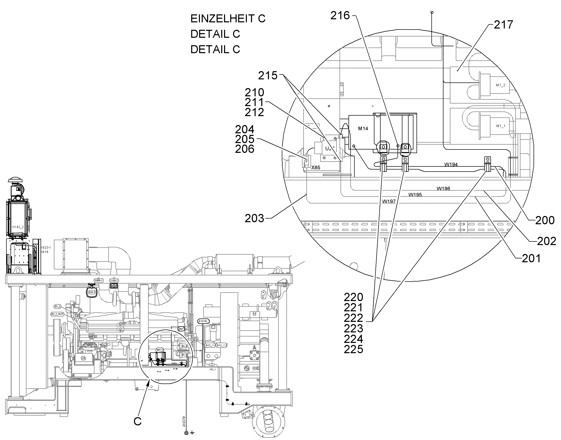 КОМПЛЕКТ КАБЕЛЕЙ 10340385 LIEBHERR