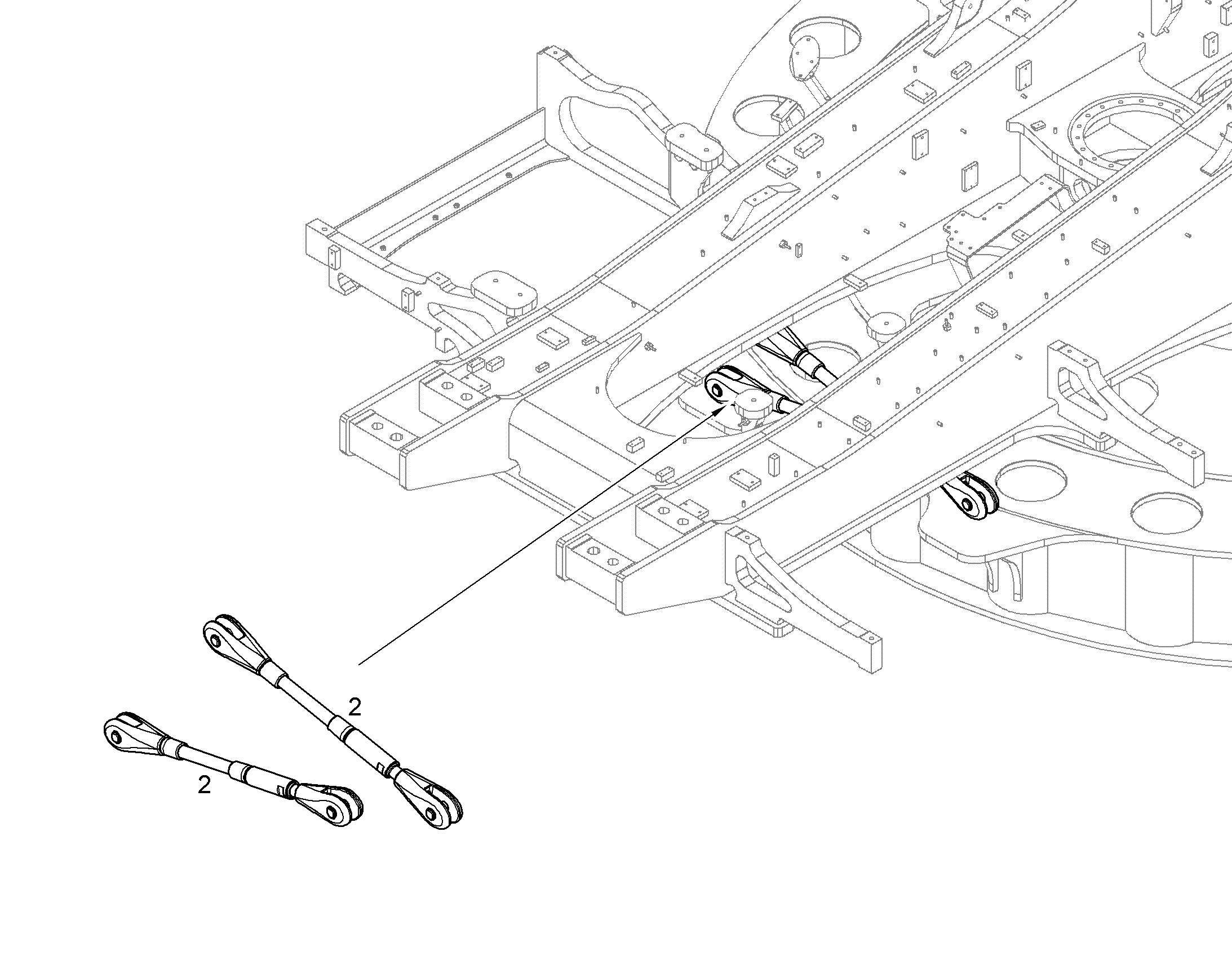 ШТАНГА ФИКСИРУЮЩАЯ 13348003 LIEBHERR