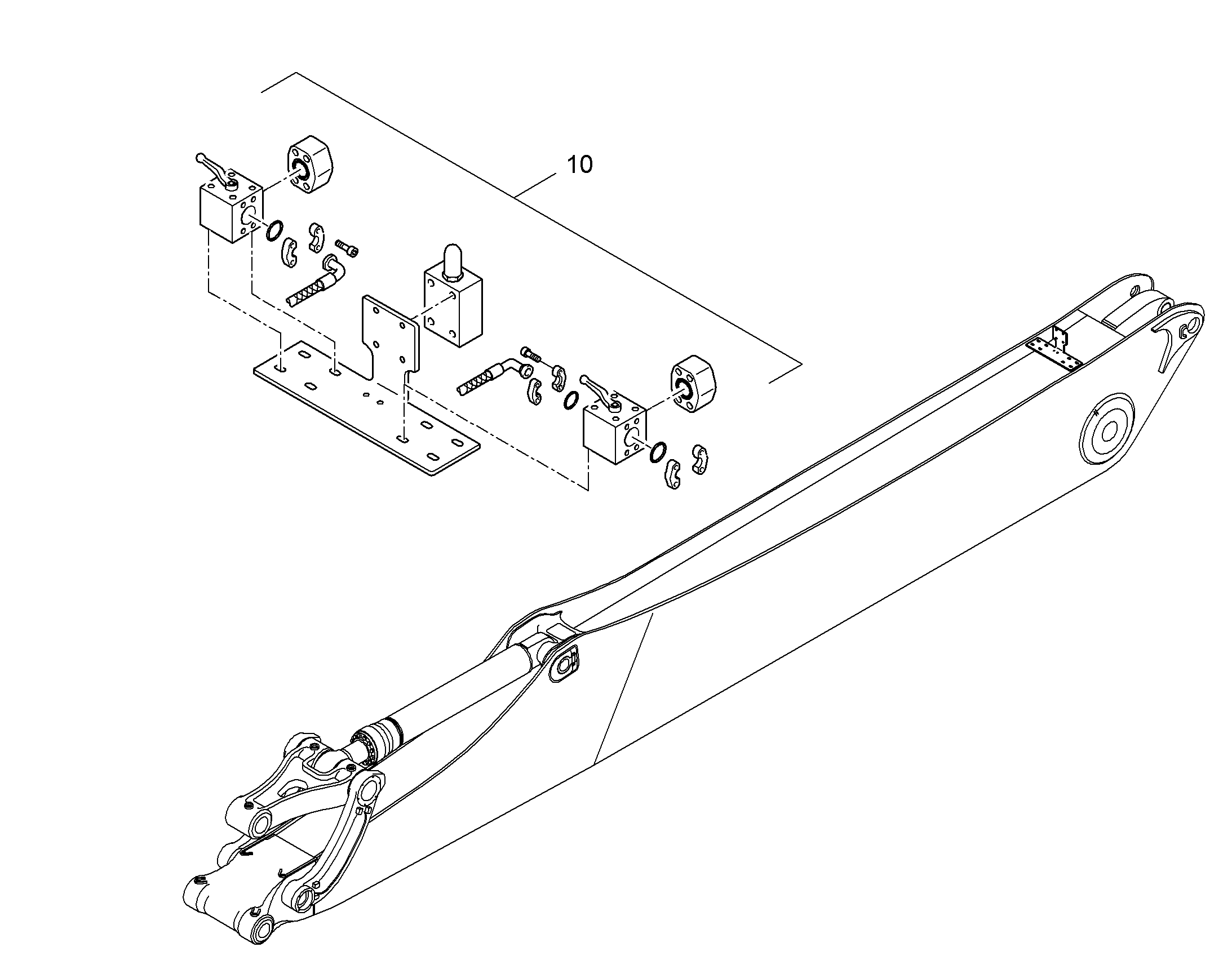 ПРОВОДКА ПРИВОД ГРЕЙФЕРА 10400884 LIEBHERR