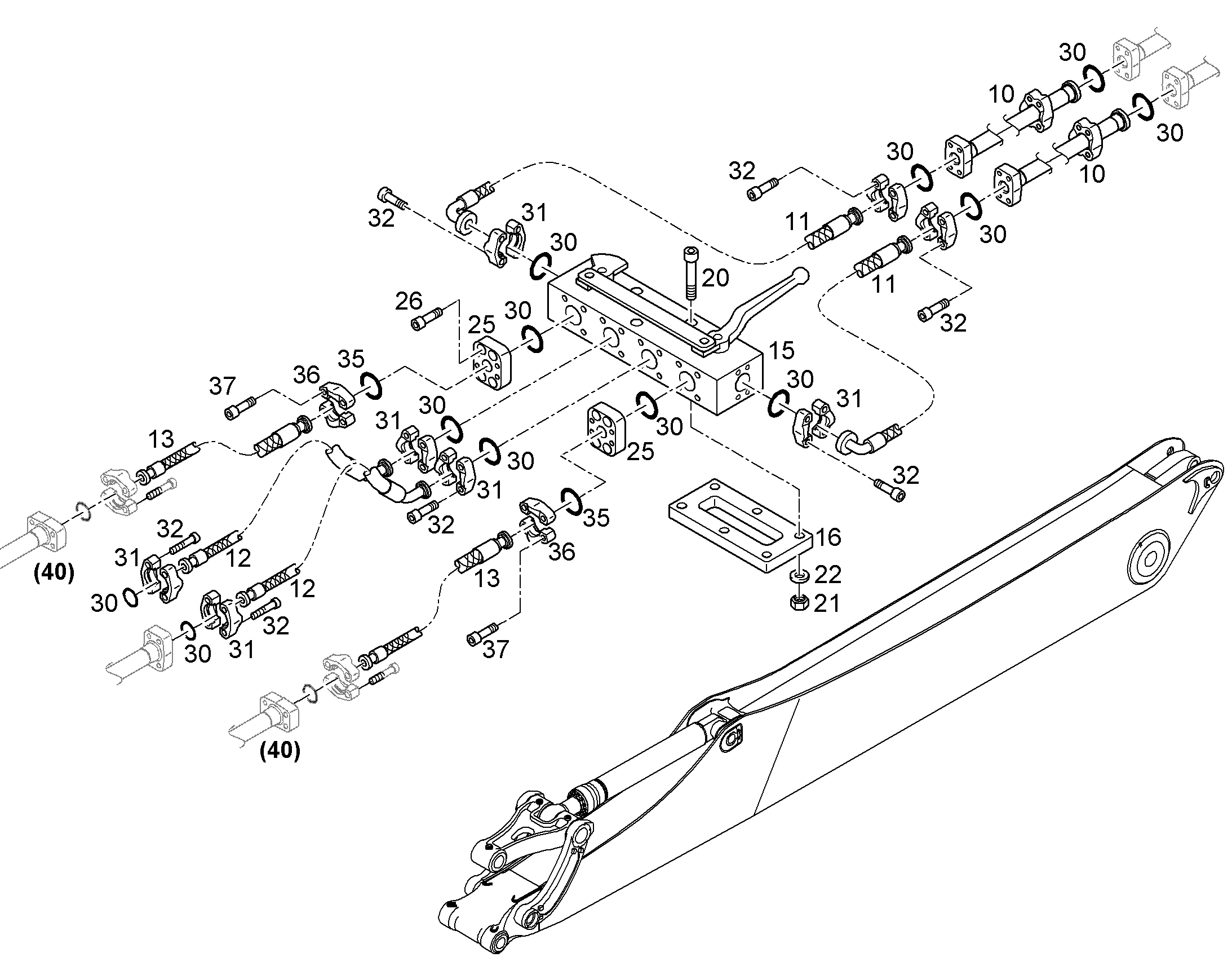 ФЛАНЕЦ ПРОМЕЖУТОЧНЫЙ 9578296 LIEBHERR