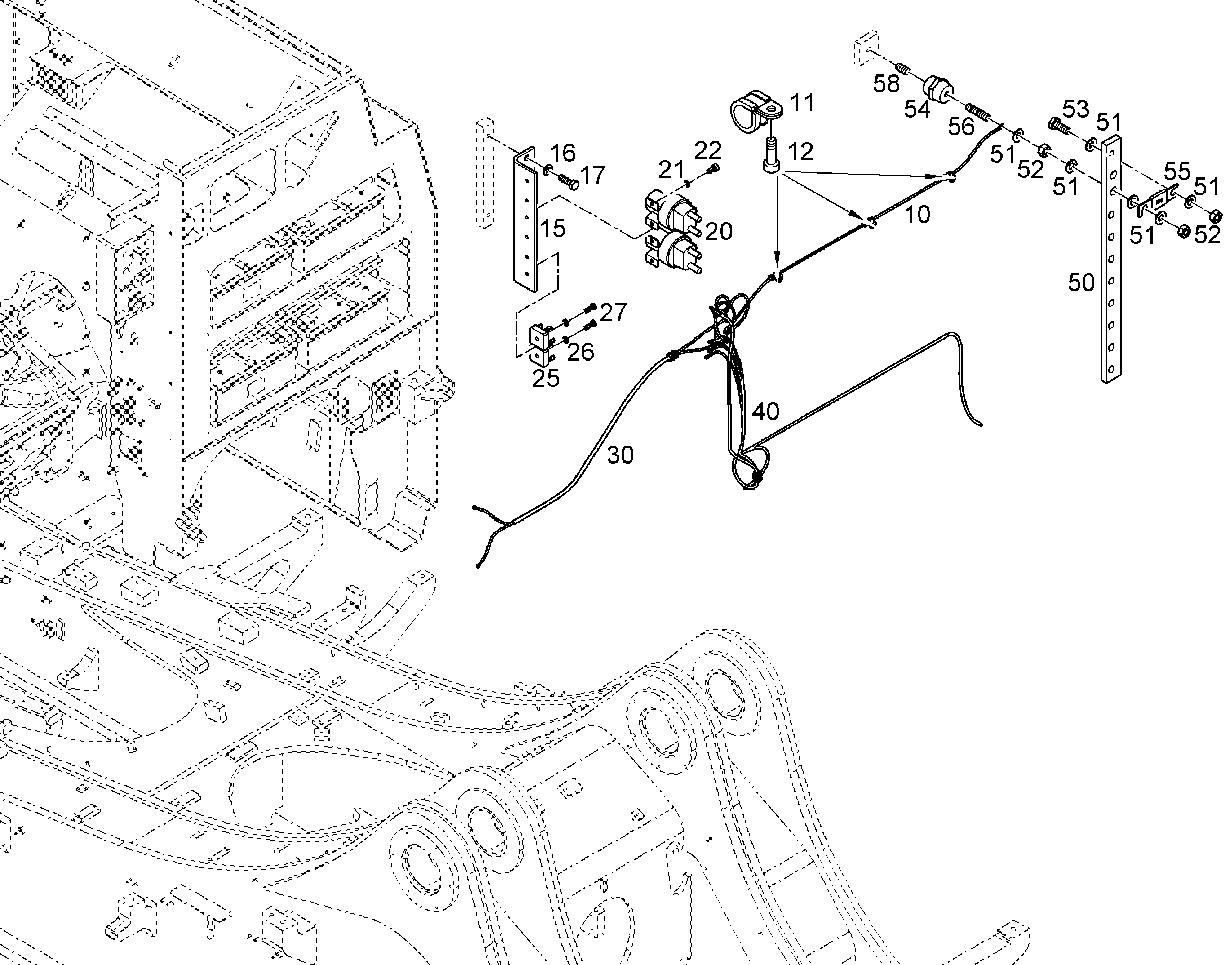 КОМПЛЕКТ КАБЕЛЕЙ 11854344 LIEBHERR