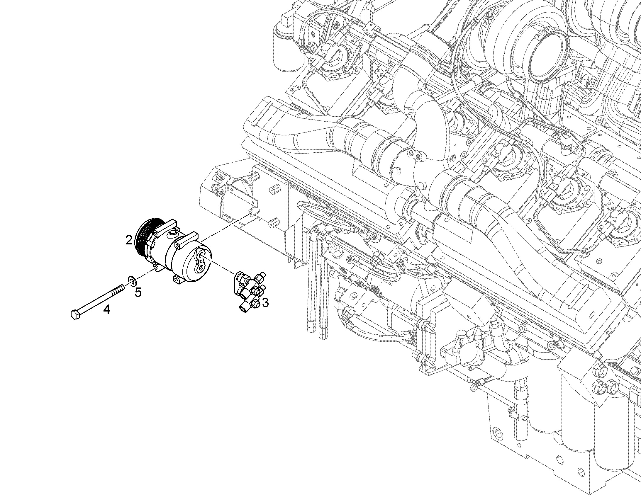 КОМПРЕССОР КОНДИЦИОНЕРА 11699624 LIEBHERR