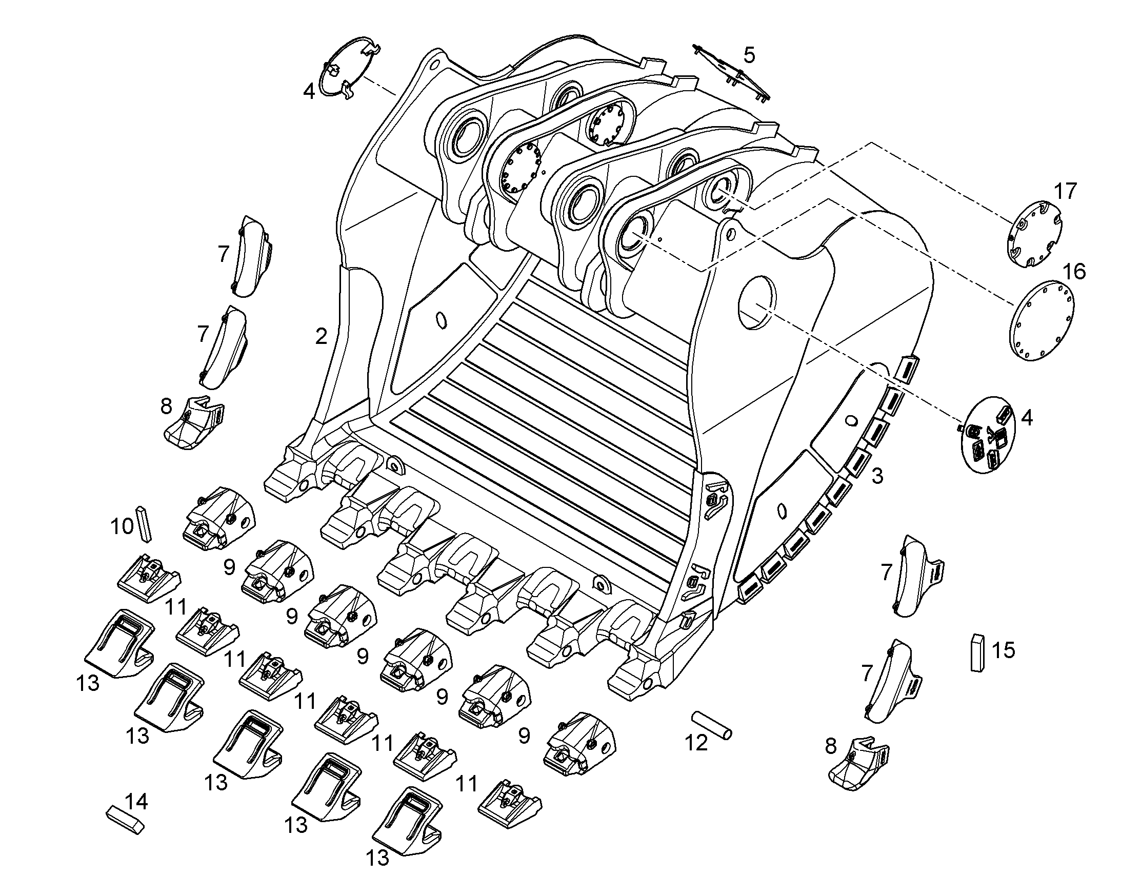 ЛОПАТА ОБРАТНАЯ HD 11750853 LIEBHERR