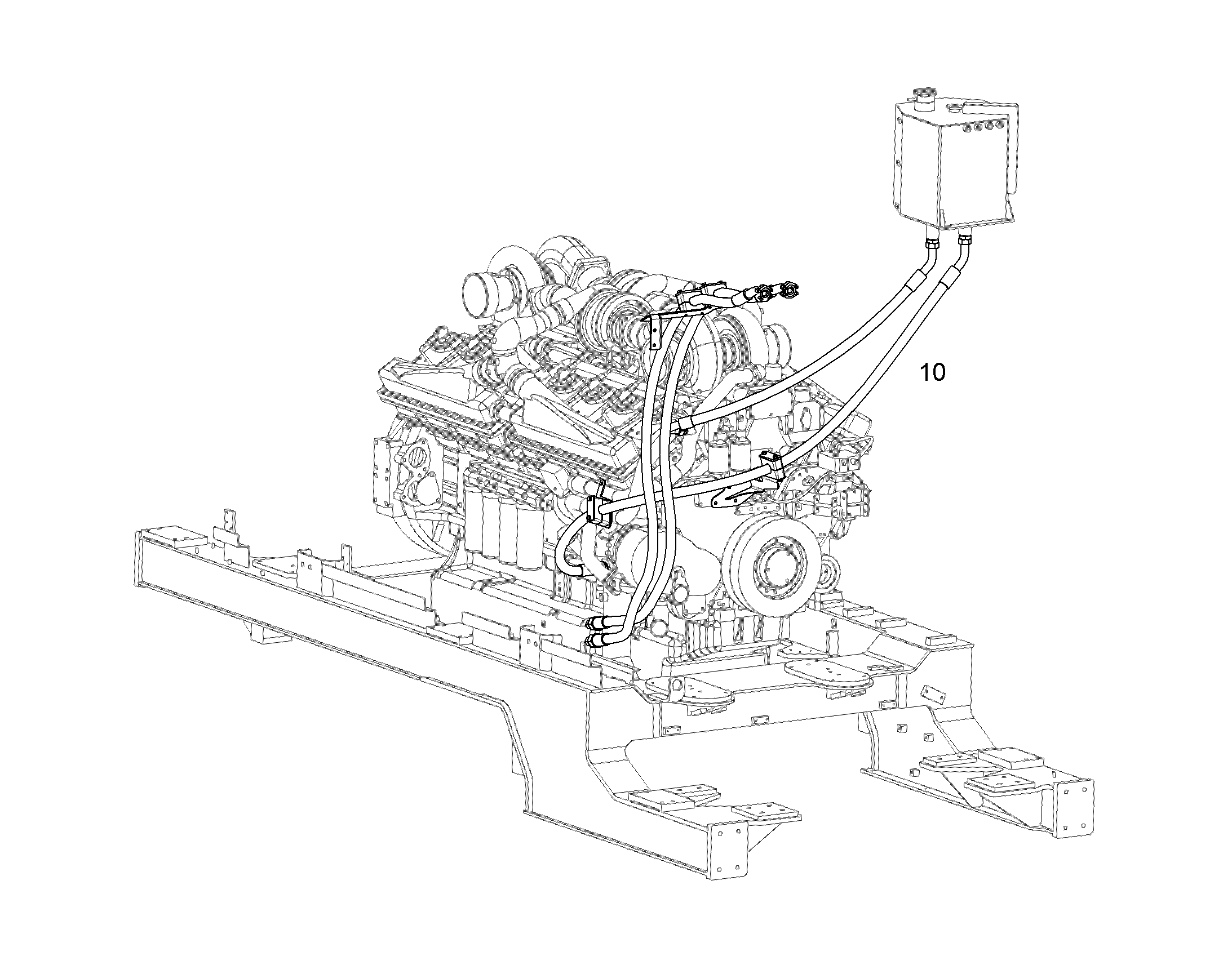 ДВИГАТЕЛЬ-ПРОВОДКА ВОДЫ 11753826 LIEBHERR