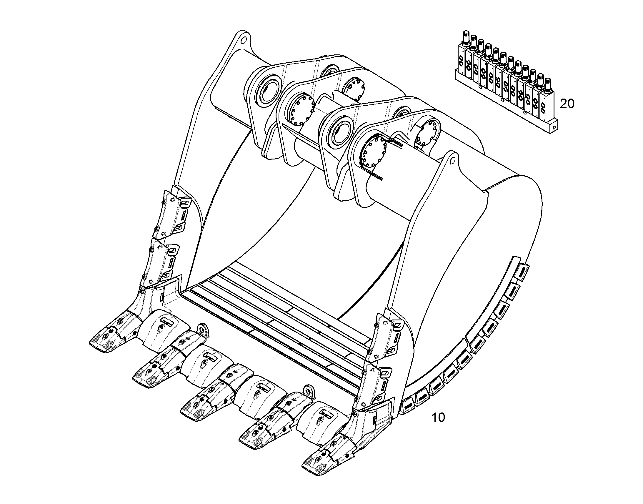 ЛОПАТА ОБРАТНАЯ 11754682 LIEBHERR